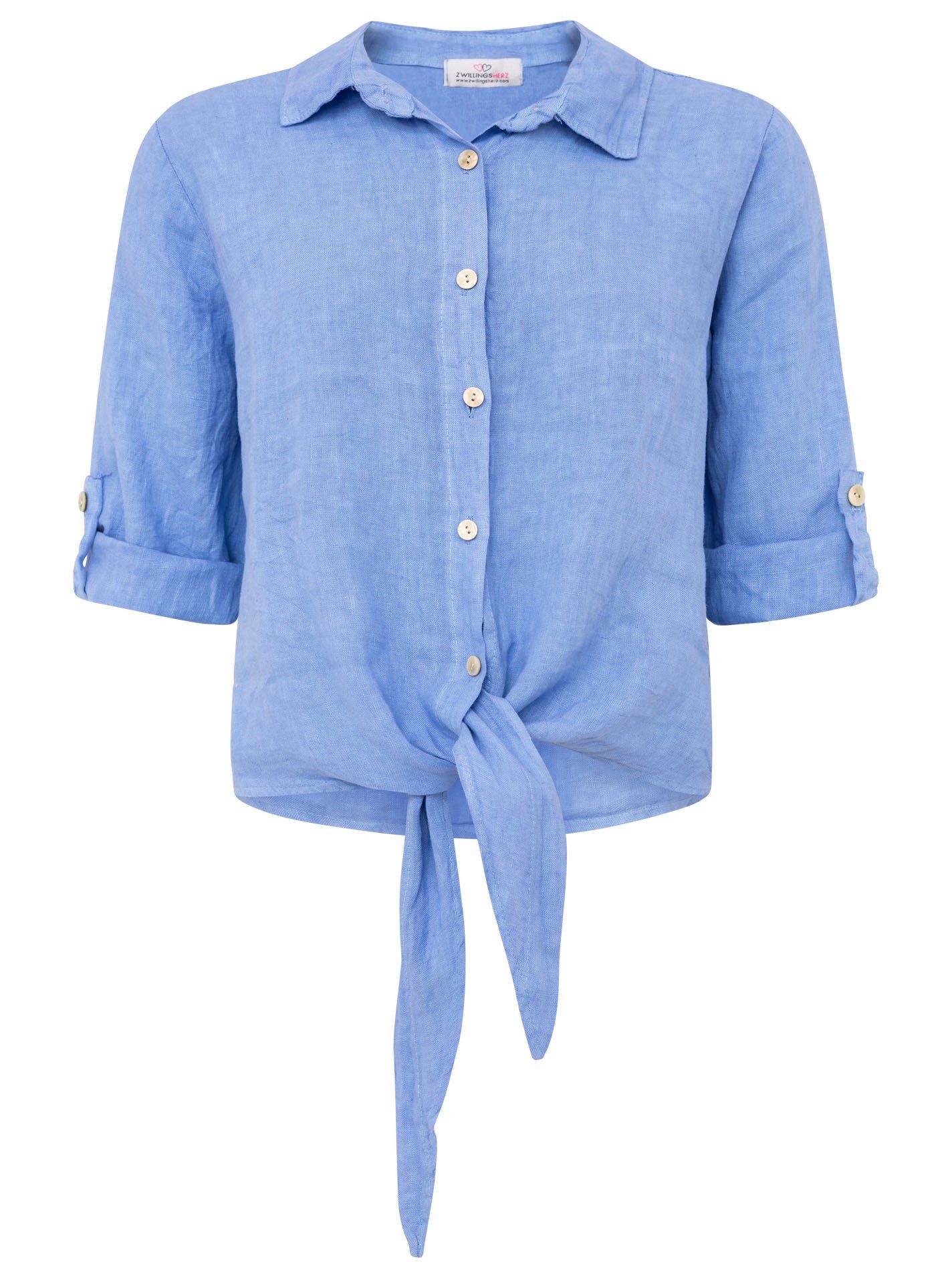 Zwillingsherz Klassische Bluse Zwillingsherz Leinenbluse in günstig online kaufen