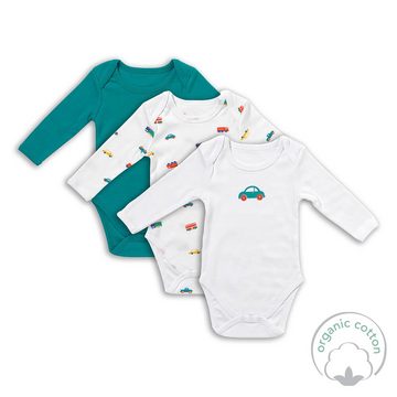 Schlummersack Langarmbody Bio Baby-Bodys langarm 3er-Pack OEKO-TEX zertifiziert