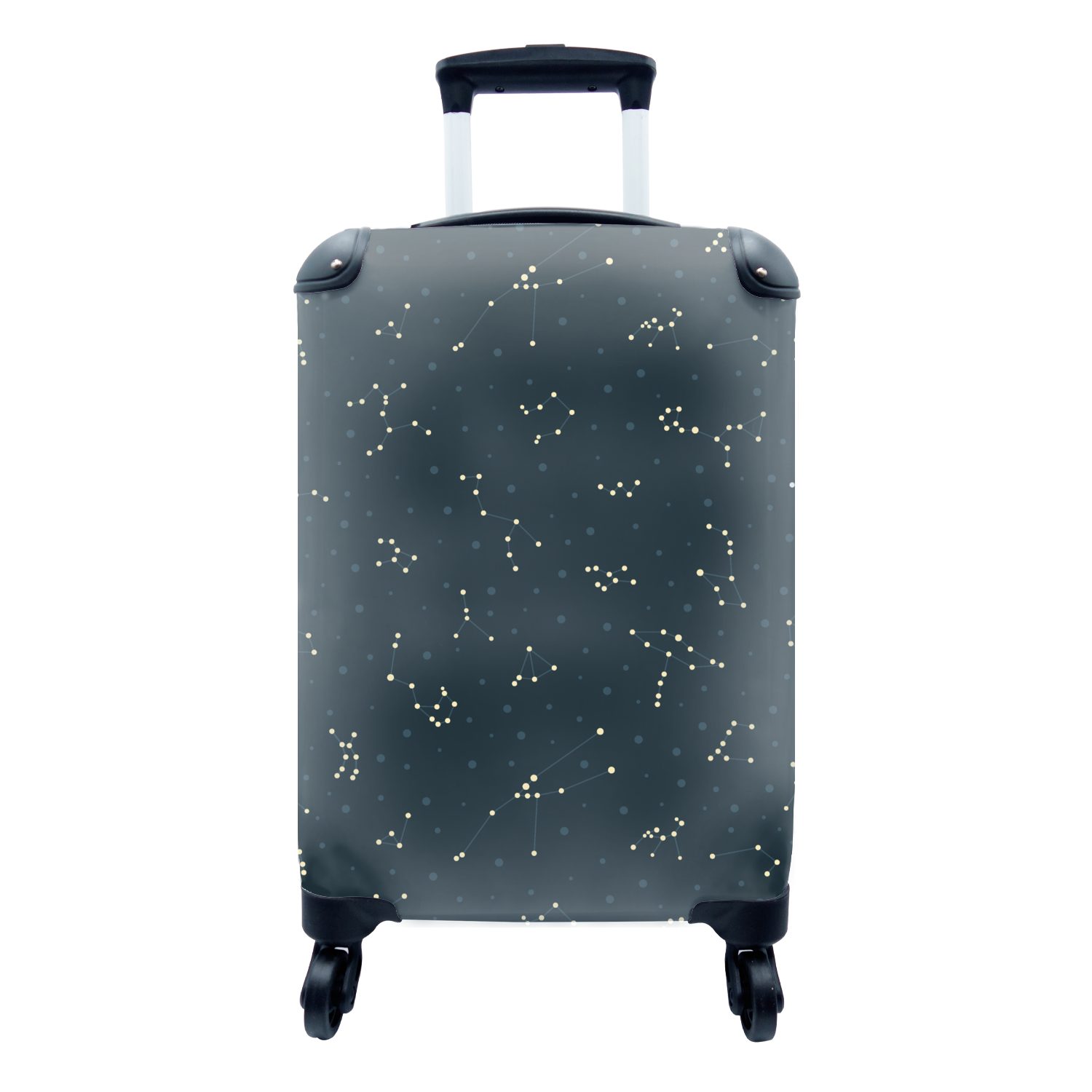 MuchoWow Handgepäckkoffer Sterne - Himmel - Muster, 4 Rollen, Reisetasche mit rollen, Handgepäck für Ferien, Trolley, Reisekoffer