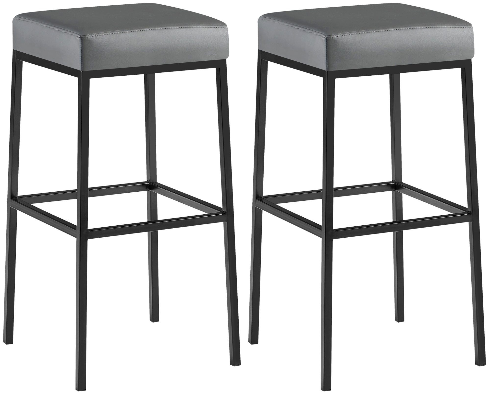 Bistrostuhl 2er Set Barhocker Montreal Kunstlederbezug