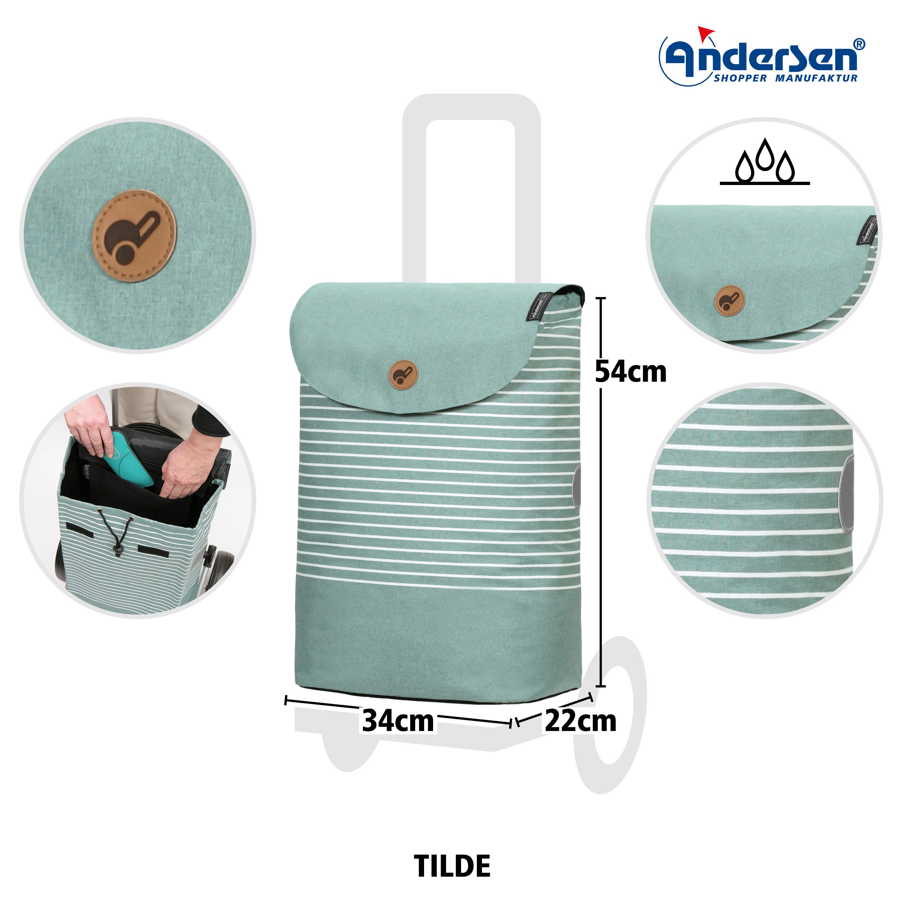 Andersen Einkaufstrolley Shopper Tasche Tilde in günstig online kaufen