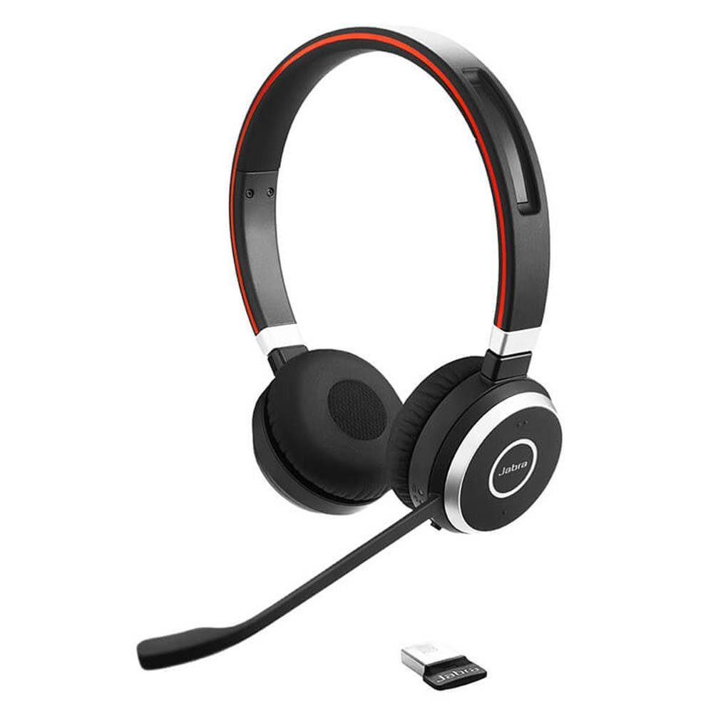 Jabra Evolve 65 Duale bis Stereo-Headset Akkulaufzeit, Bluetooth-Konnektivität, 14 Schwarz) Stunden SE (MS