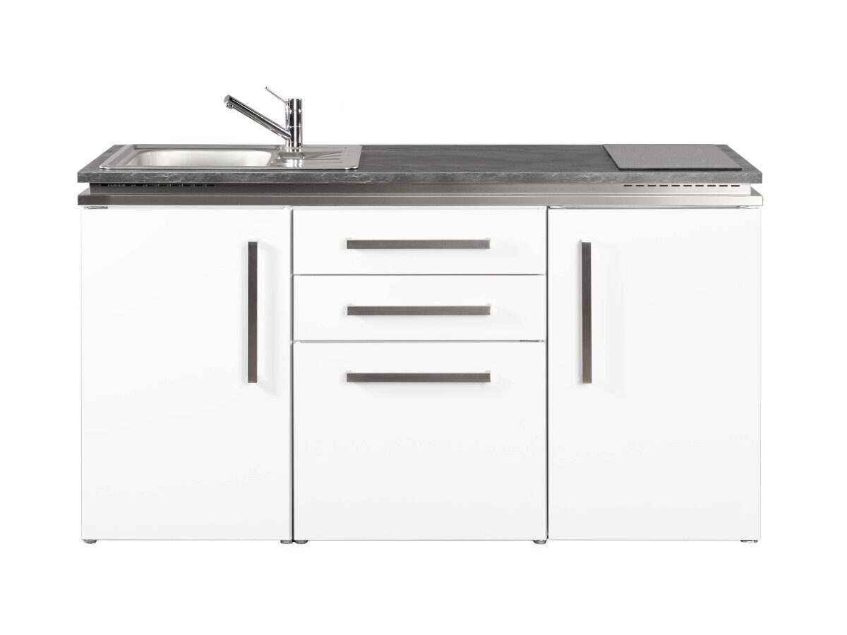 Stengel Küchenzeile MD 160, Miniküche Designline, 160 cm, edle Designline-Griffe