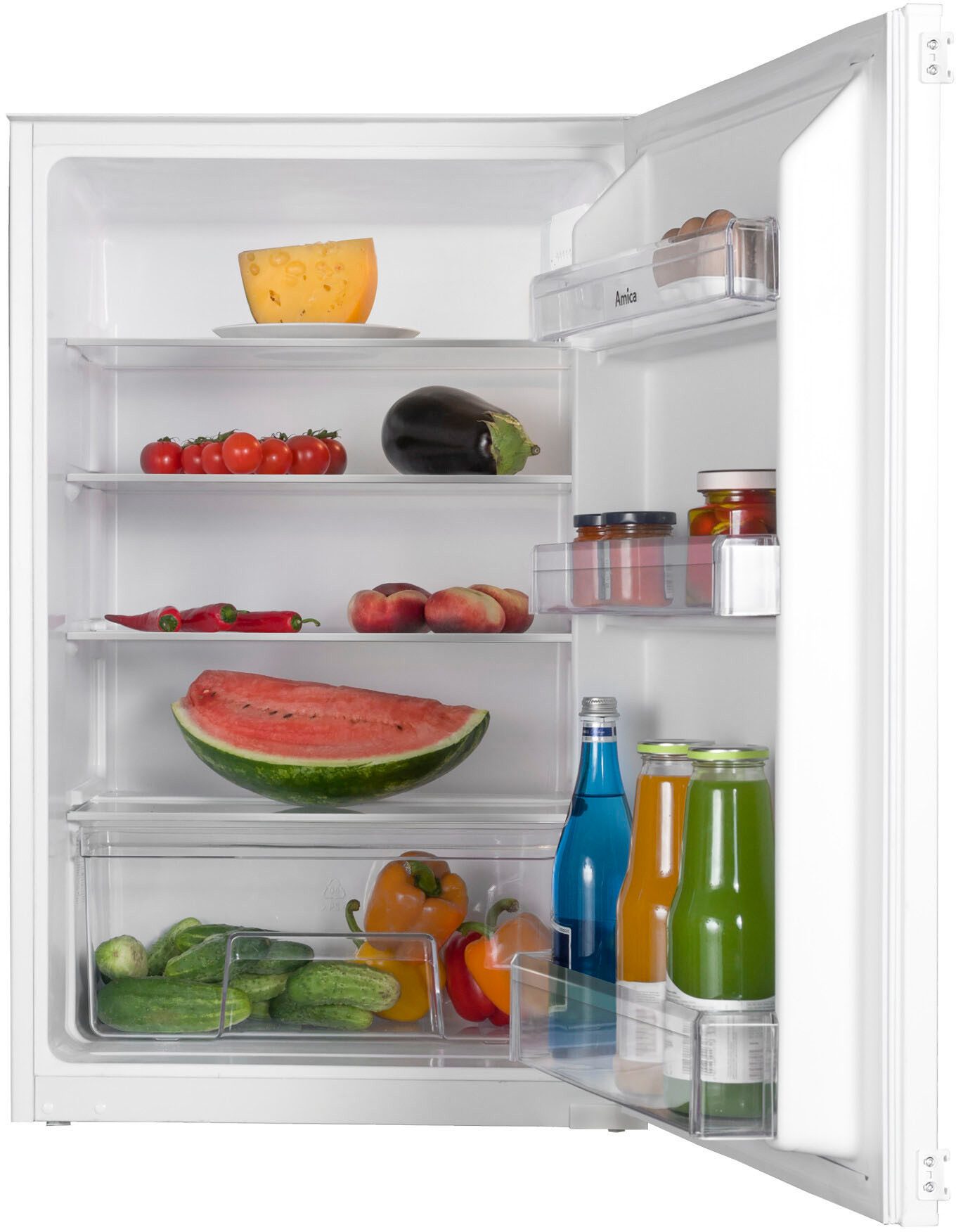 Amica Einbaukühlschrank EVKS 16172/1, 87,1 cm hoch, 54 cm breit, Übersichtlich, ruhig, praktisch – perfekt für deinen Alltag