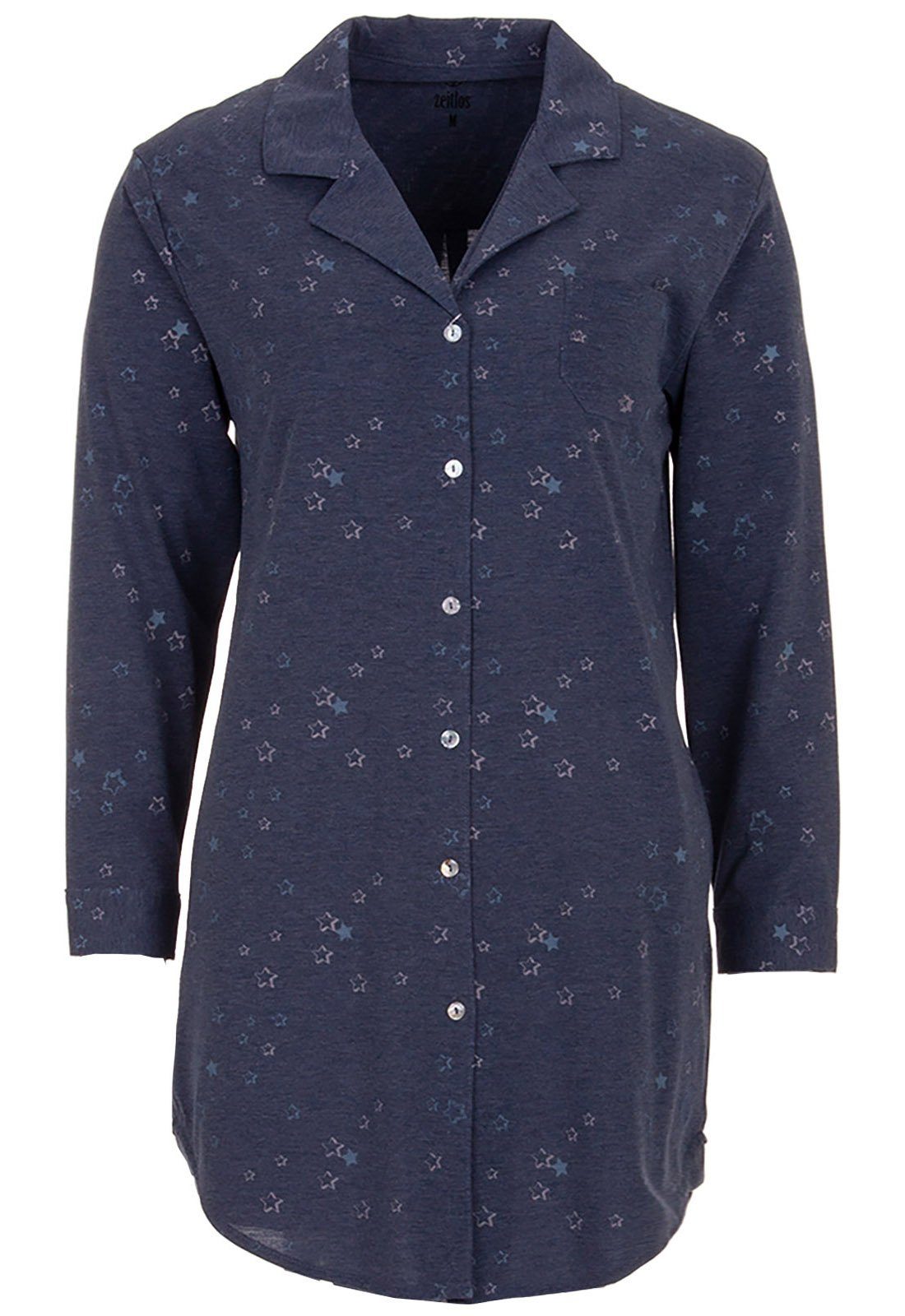zeitlos Nachthemd Nachthemd Langarm - Sterne