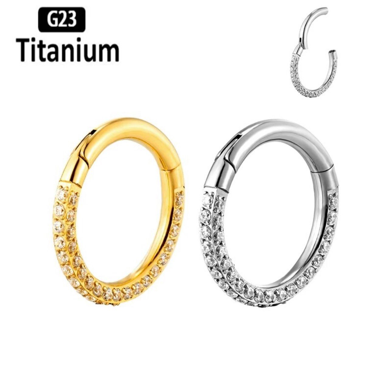 Karisma Schmuck Nasenpiercing Titan 23 Hinged Segmentring Charnier/Conch Cl günstig online kaufen