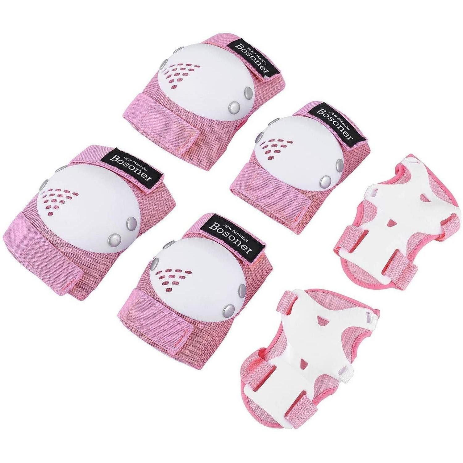 LuxusKollektion Protektoren-Set 6er Set Schoner Pink/Weiß S (6-tlg)