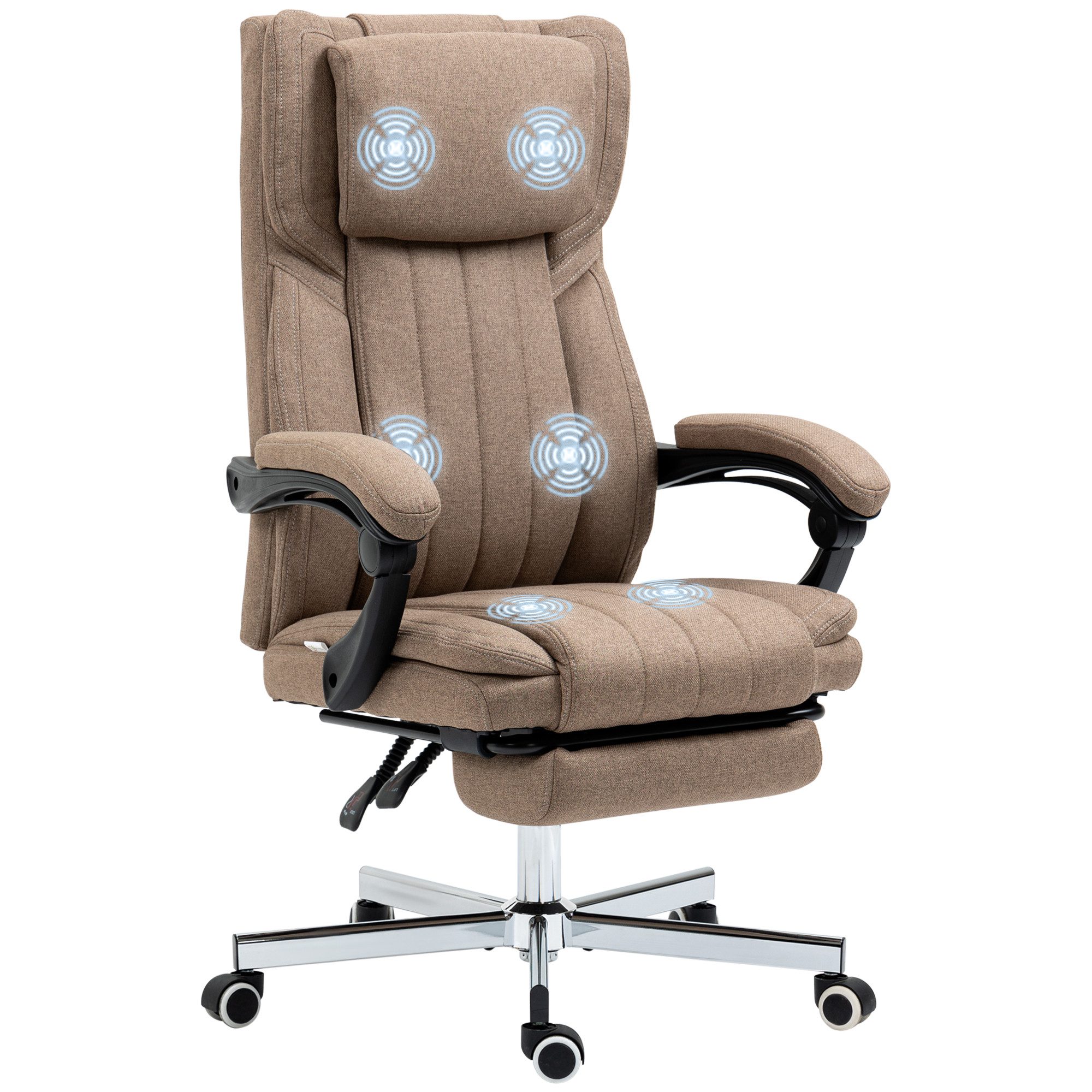 Vinsetto Schreibtischstuhl ergonomischer Bürostuhl mit 5 günstig online kaufen