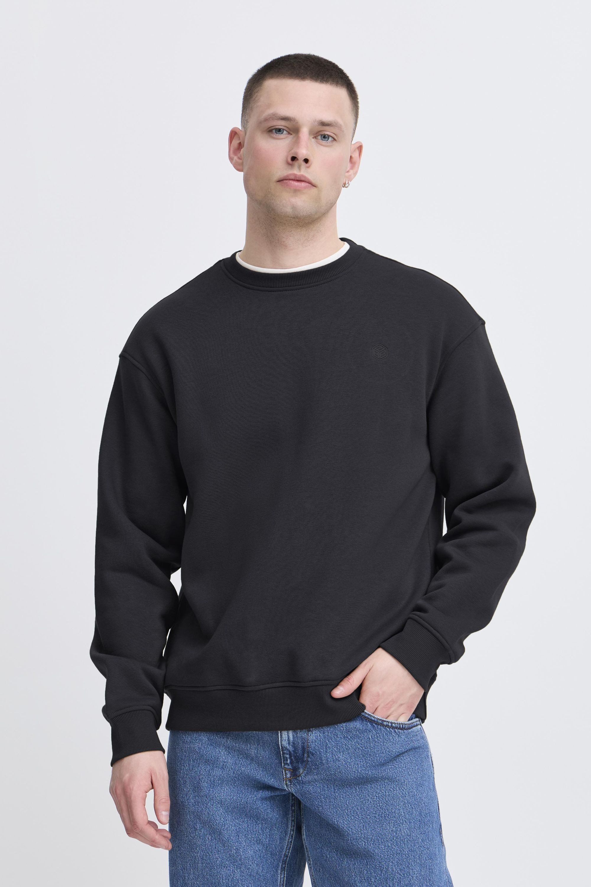 Blend Rundhalspullover BHJUE Klassischer Sweatpullover mit Rundhalsausschnitt