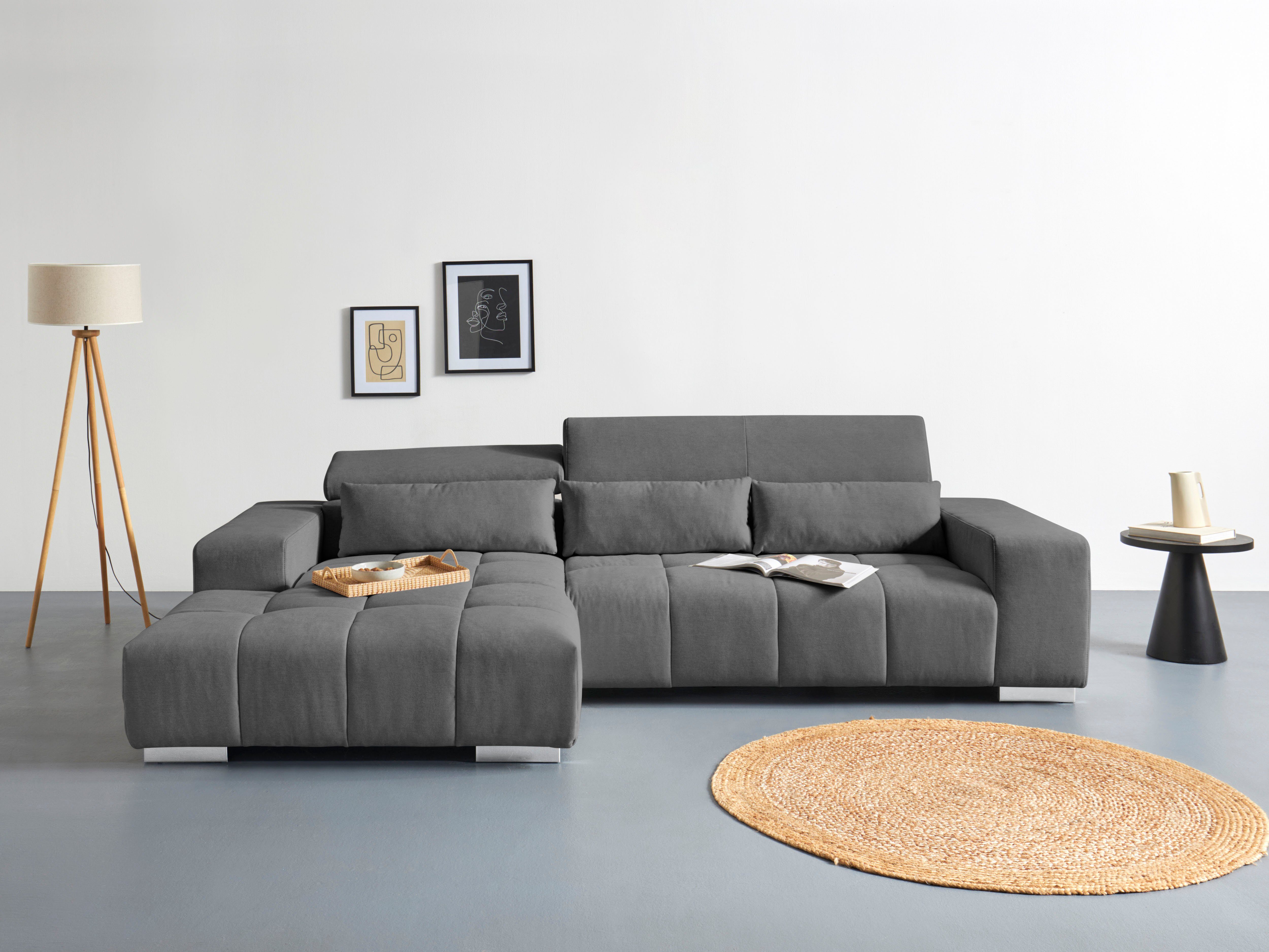 COTTA Ecksofa Orion L-Form, mit Kopfteilverstellung günstig online kaufen