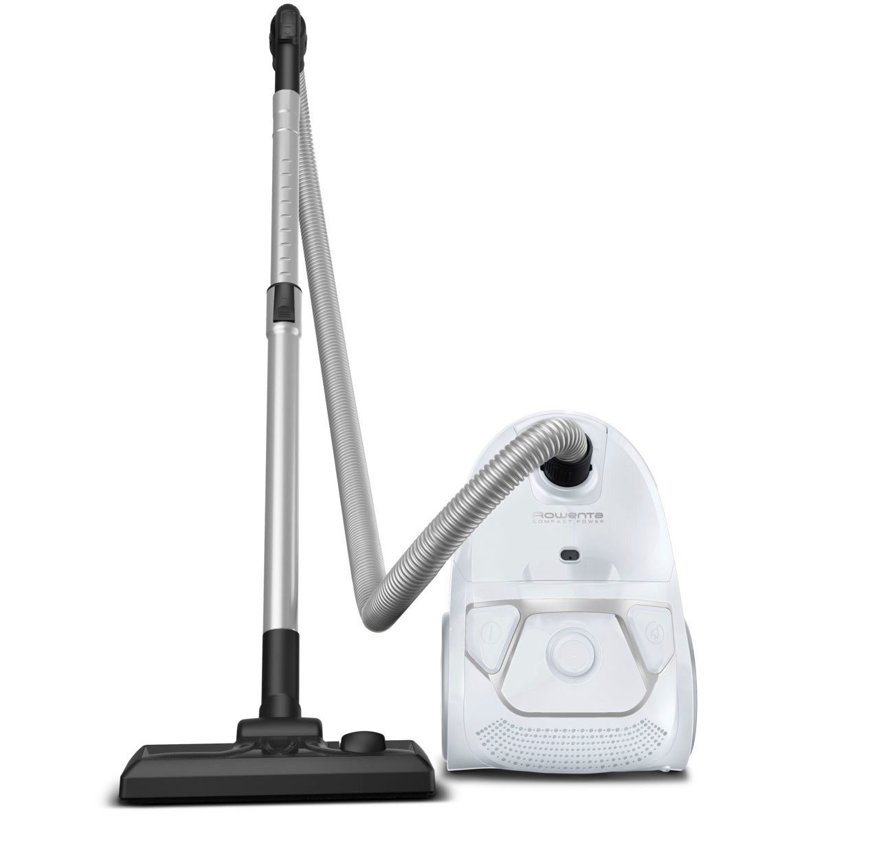 Rowenta Bodenstaubsauger Compact Power Parkett, mit Beutel, starke Saugkraft, kompaktes Design, 900 W, mit Beutel, 99,98% Filtrierung, Hygiene+ Beutelwechselsystem, RO3957