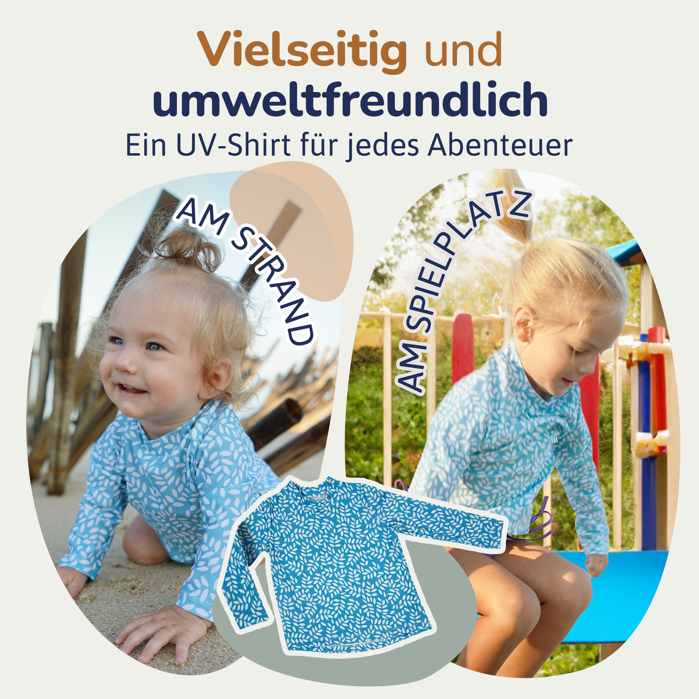 Hinzling Rash Guard UV Shirt Kinder Langarm & UPF 60 Sonnenschutz