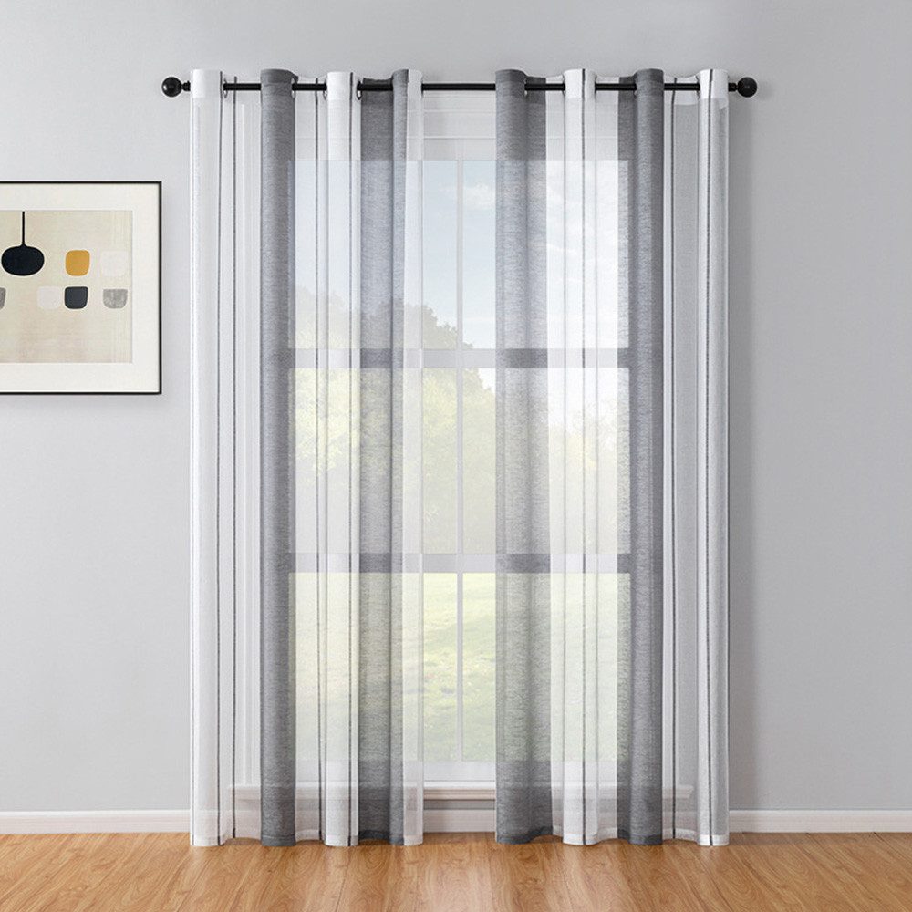 NUODWELL Gardine Voile Gardinen mit Ösen, günstig online kaufen