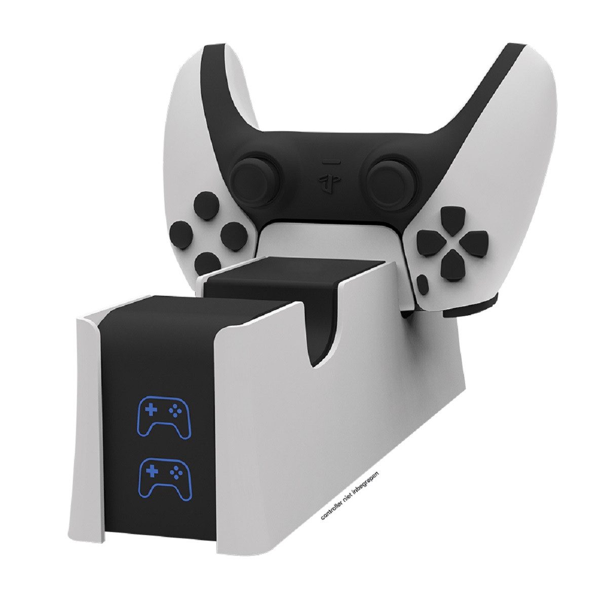 Qware Gaming Ladestation Charger für 2 Controller kompatibel mit PS5 Controller Controller-Ladestation