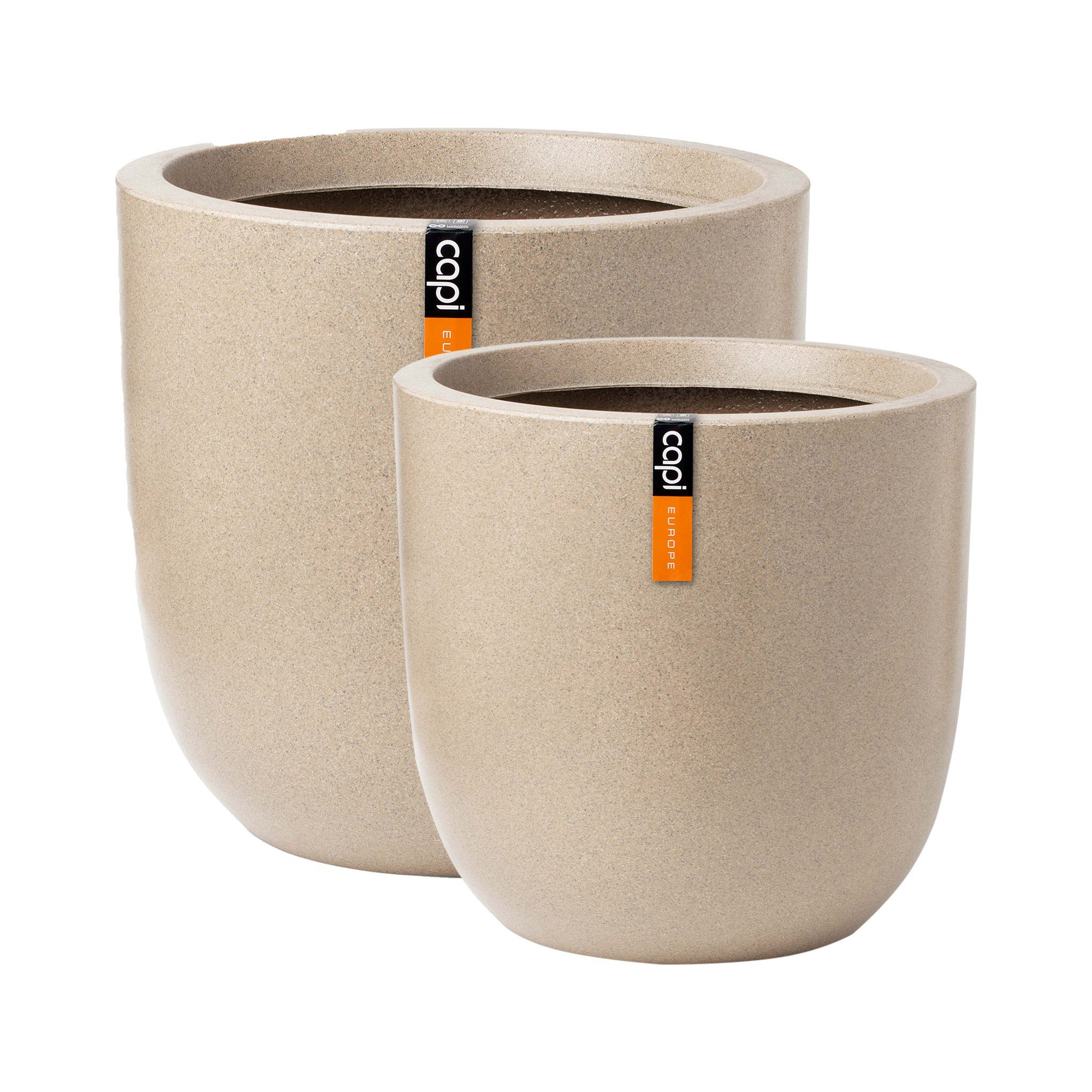 VidaAtHome.de Blumentopf CAPI Pflanzgefäße-Set WASTE SMOOTH ø 35er & 43er