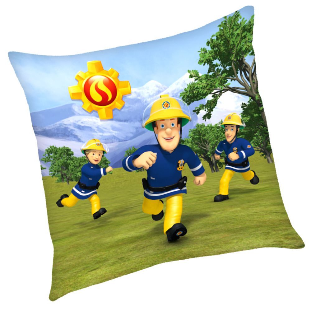 Feuerwehrmann Sam Dekokissen Im Einsatz Kinder Deko-Kissen 40 x 40 cm Feuerwehrmann Sam