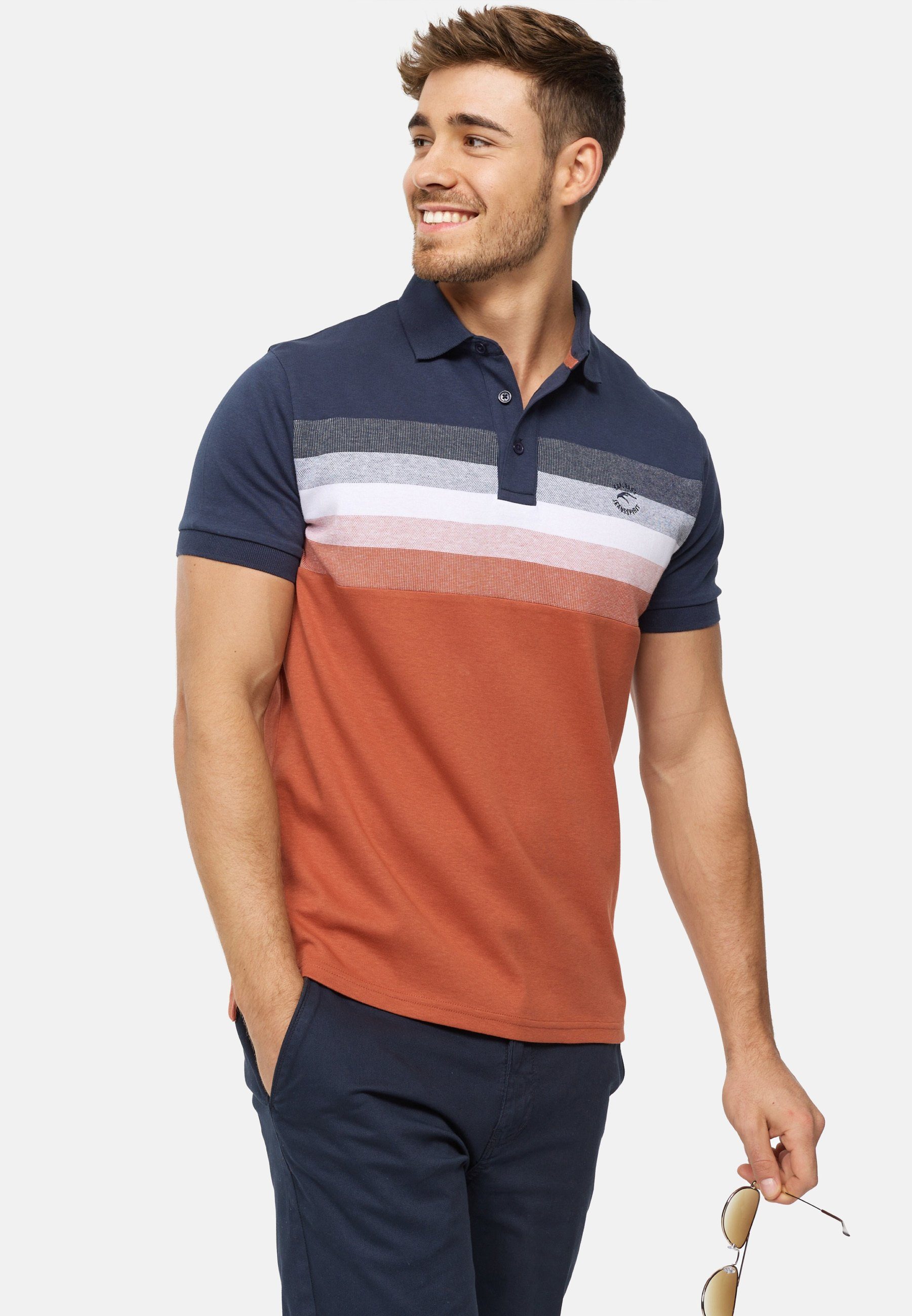 Indicode Poloshirt Herren INMobile Polo Shirt Herrenshirt 100% Baumwolle