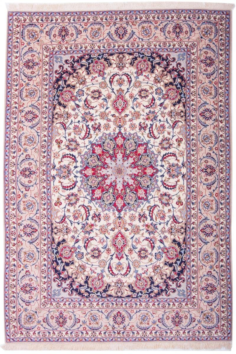 Orientteppich Isfahan 153x230 Handgeknüpfter Orientteppich / Perserteppich, Nain Trading, rechteckig, Höhe: 6 mm