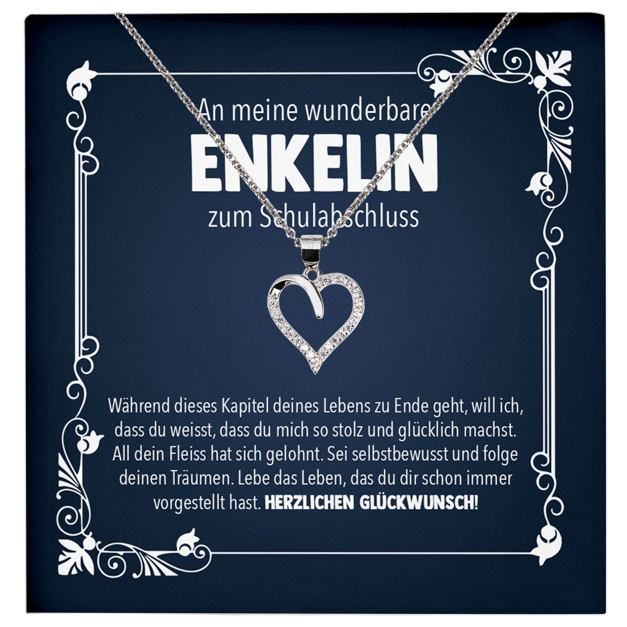 Schmuckset Meine Enkelin Schulabschluss Geschenk Mädchen Frauen Abitur Realschule