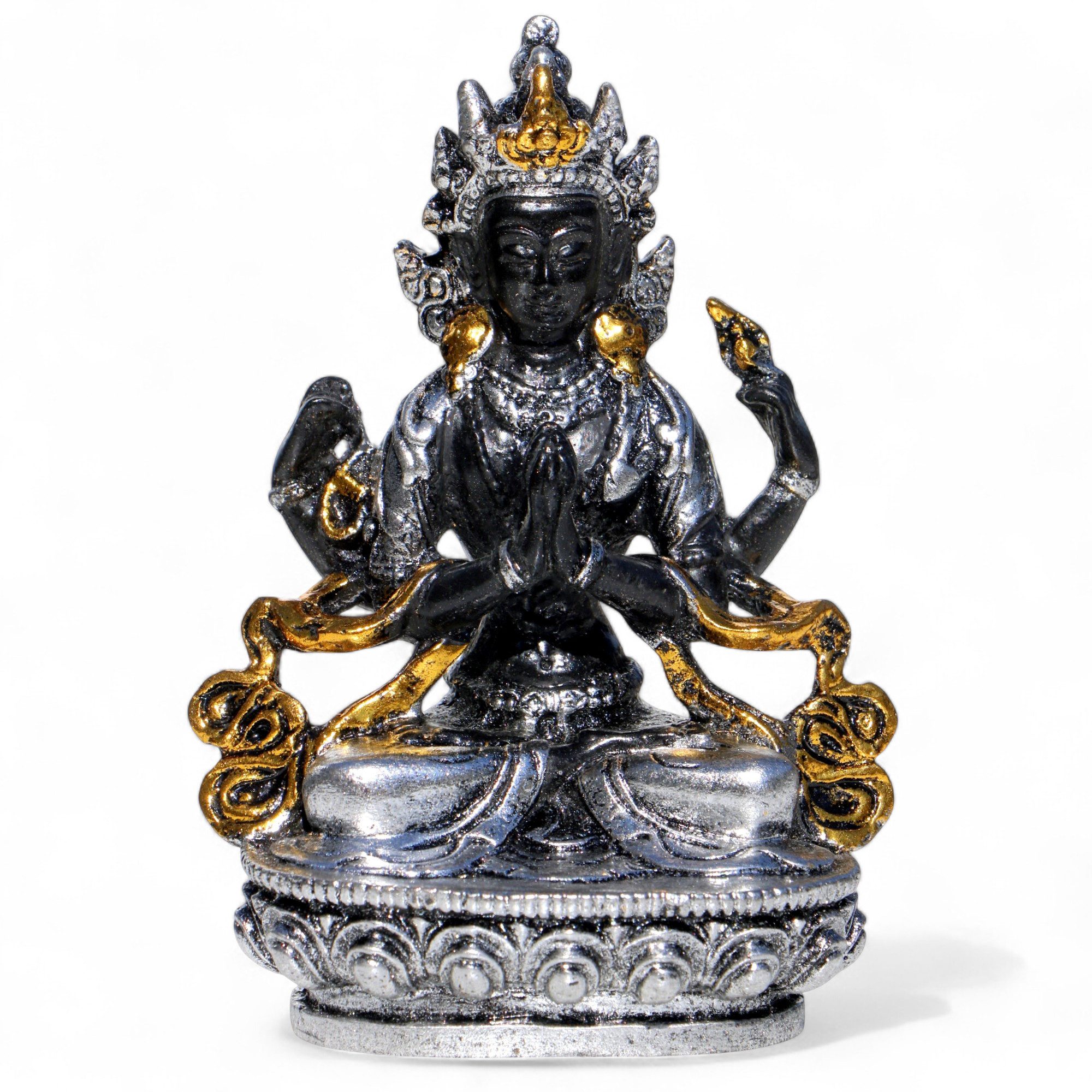 Wogeka Dekofigur Tara Buddha Bodhisattva Göttin Resin Figur Deko Bali Feng Shui