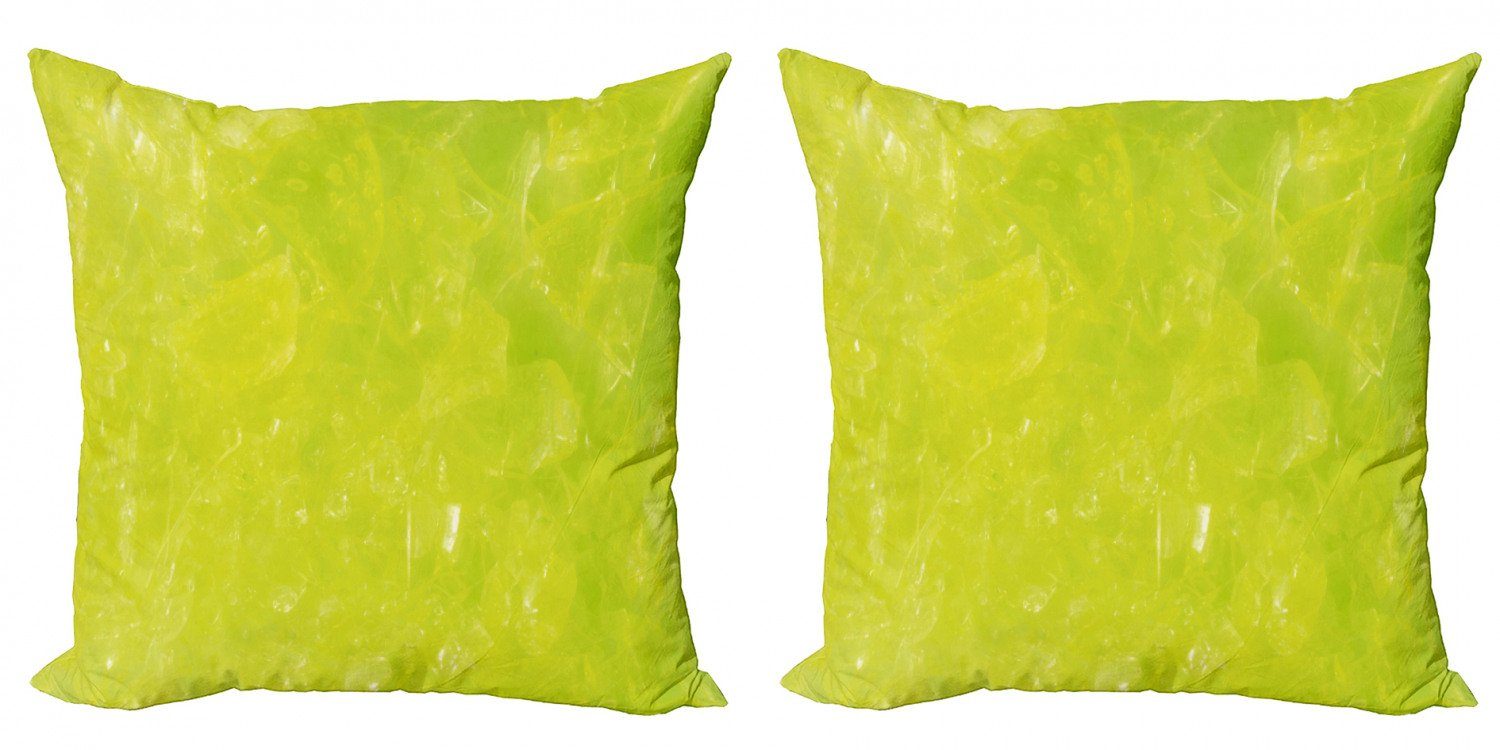 Kissenbezüge Modern Accent Doppelseitiger Grunge Stück), Farbe Abakuhaus Lime (2 Green Digitaldruck, Hazy