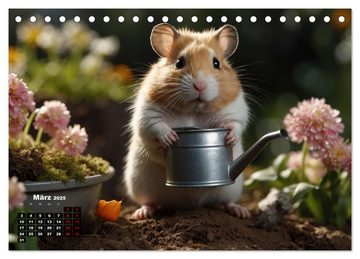 CALVENDO Wandkalender Hamstertage (Tischkalender 2025 DIN A5 quer), CALVENDO Monatskalender