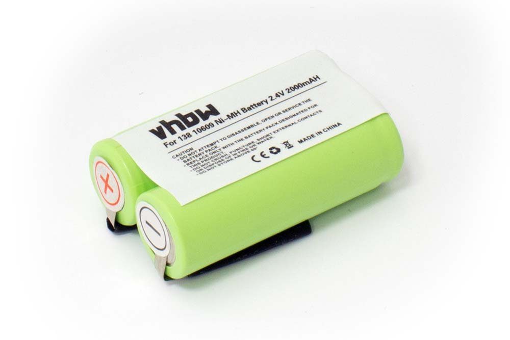 vhbw passend für Panasonic 2HHR120, E150, E151, E152, E153, E154, E155, Akku 2000 mAh