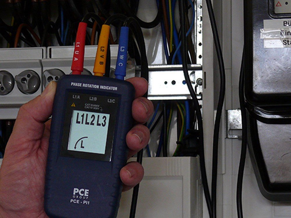 PCE Instruments Spannungsprüfer Drehfeldtester PCE-PI1, einfach zu handhabender Drehfeldtester