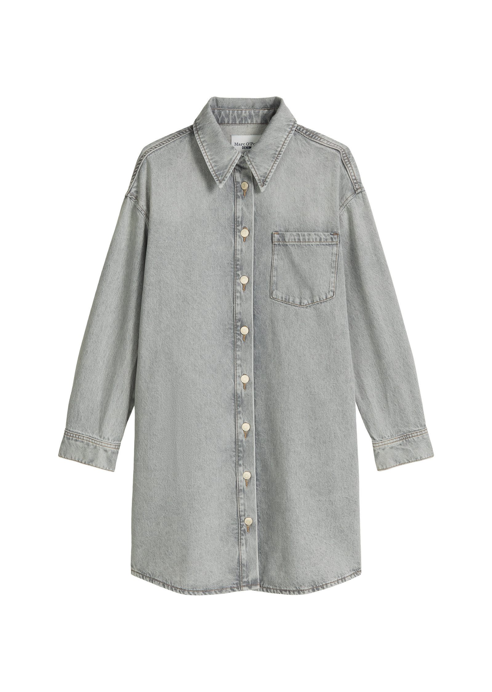 Jeanskleid aus Rigid Denim