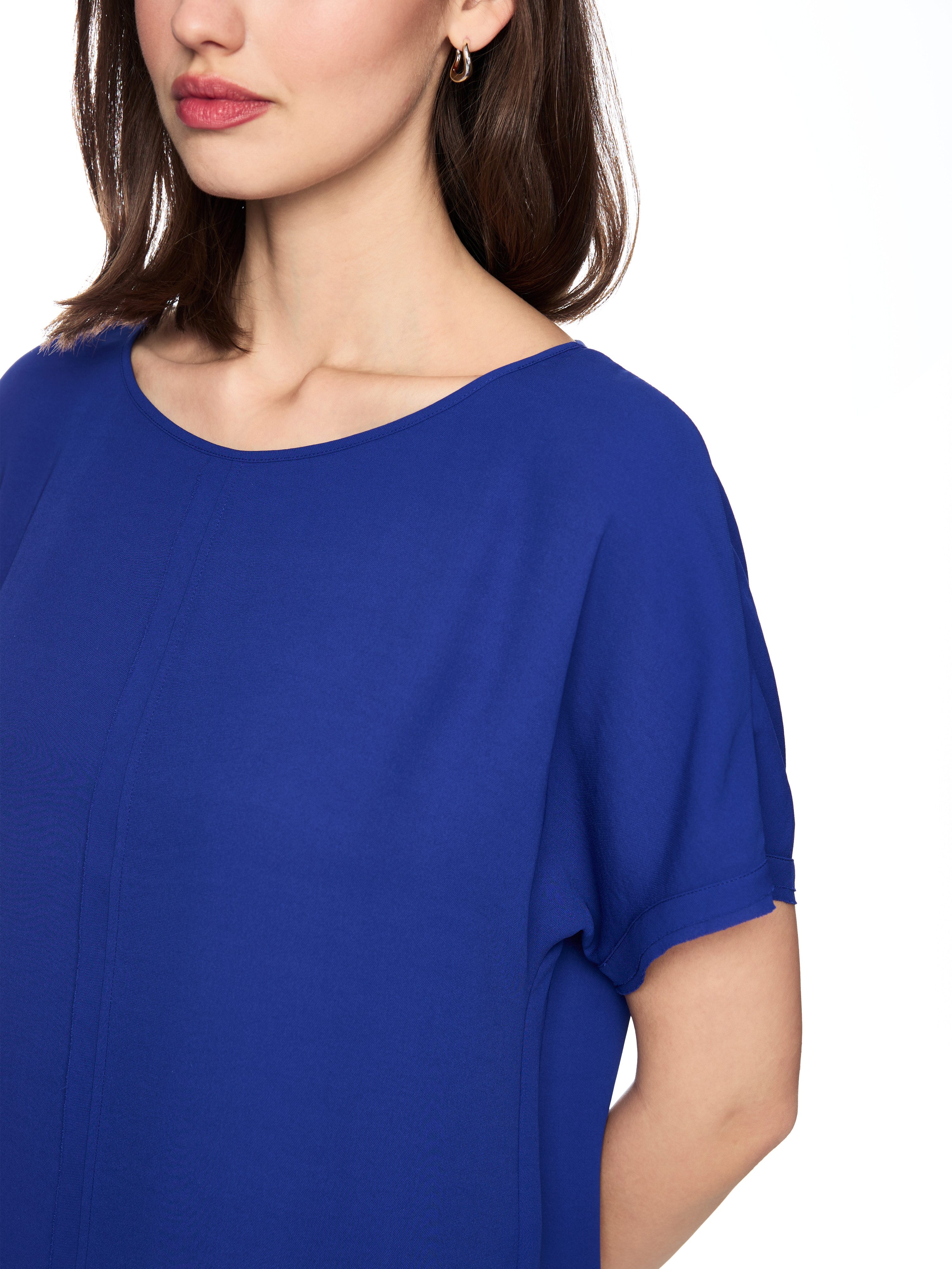 Marc Cain Kurzarmbluse Amalfi Portofino Lemons Premium Damenmode Weite Bluse aus fließender Qualität