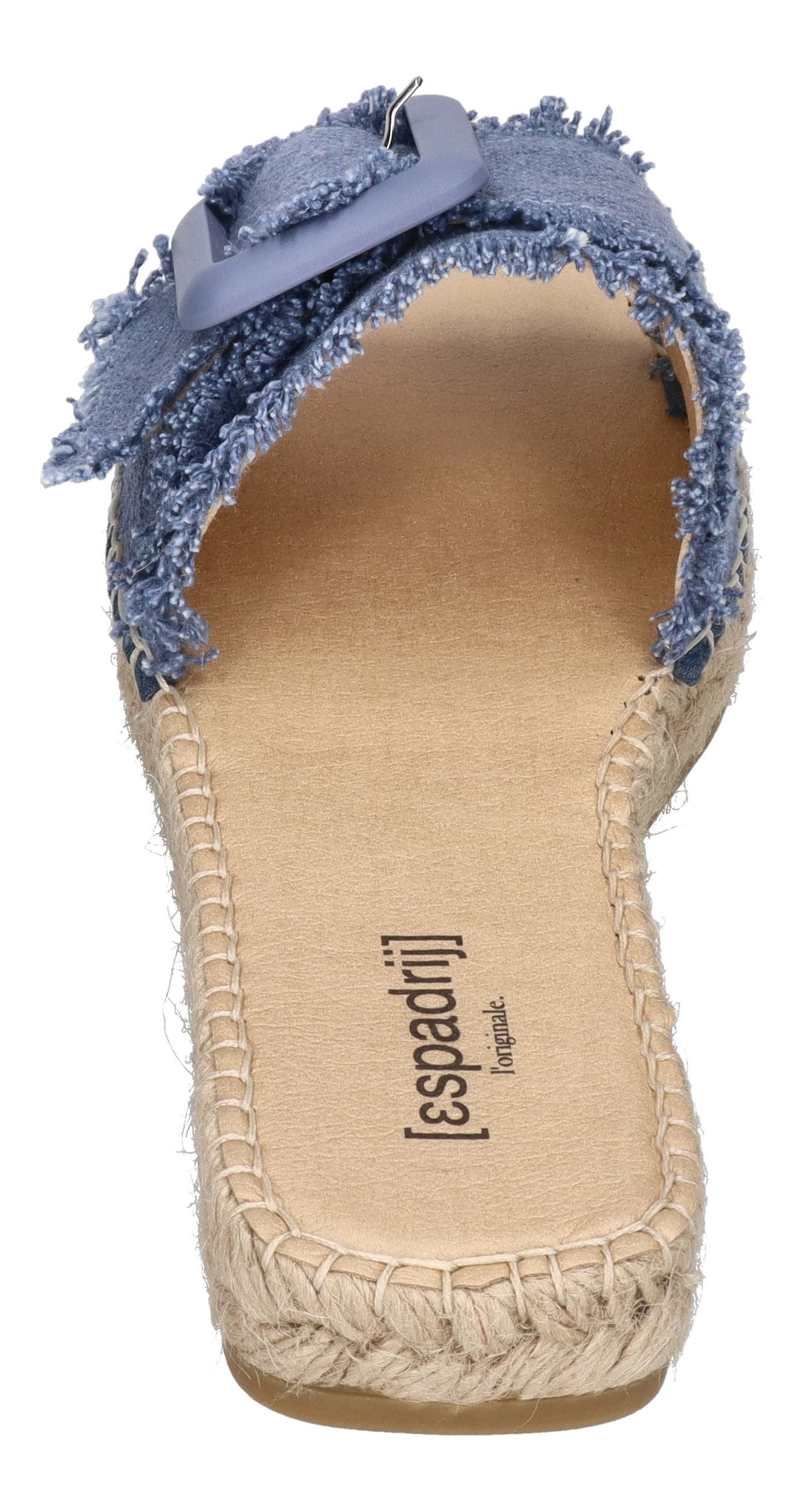 espadrij l´originale BELFORT LINEN Pantolette Dusty Blue – Bild 5 von 5