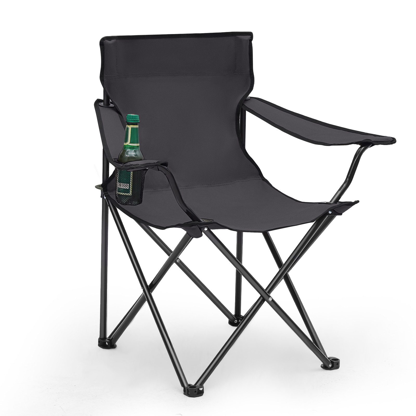 SUNULA Campingstuhl Faltbar Anglerstuhl Ultraleicht Faltstuhl Camping Klappstuhl (1 St), mit Getränkehalter, mit Tragetasche, bis max. 100 kg