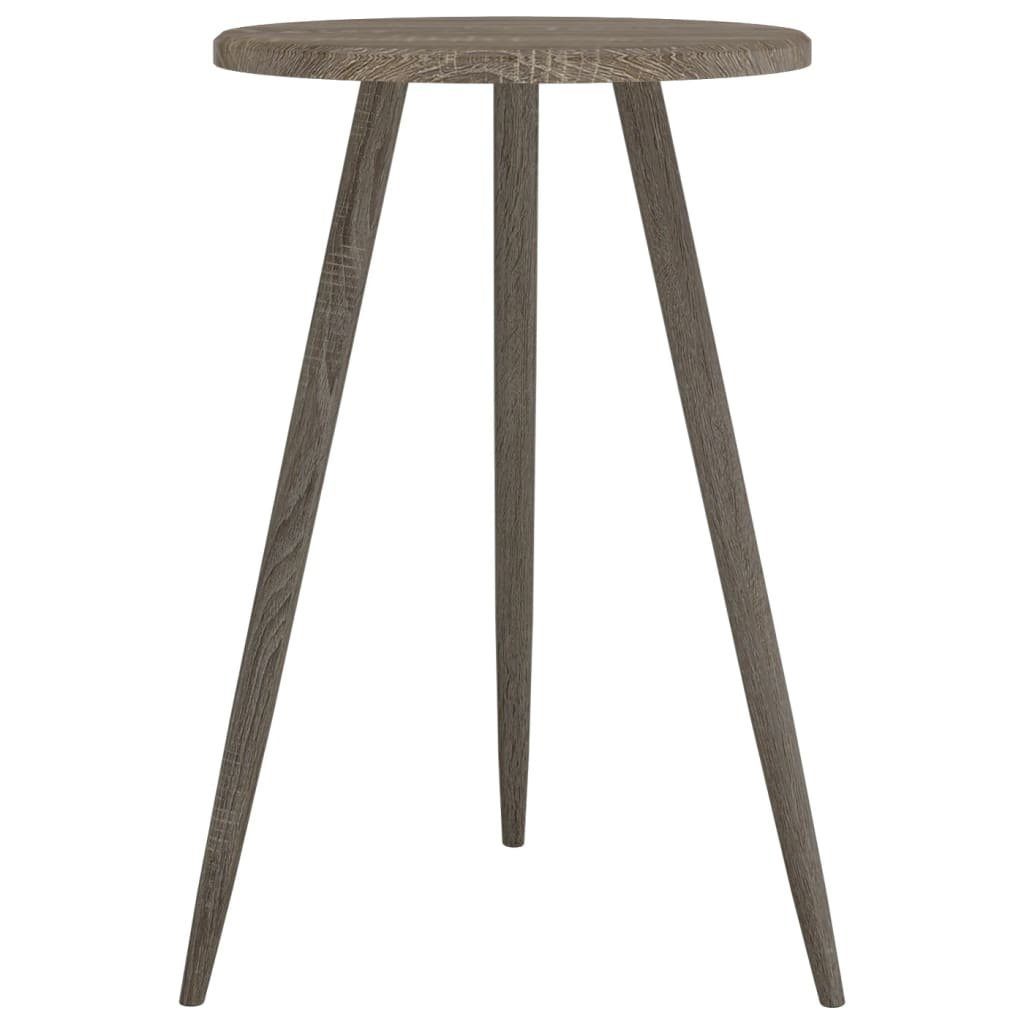 und cm Bistrotisch (1-St) Eisen Grau | Grau Ø50x76 MDF vidaXL Esstisch Grau