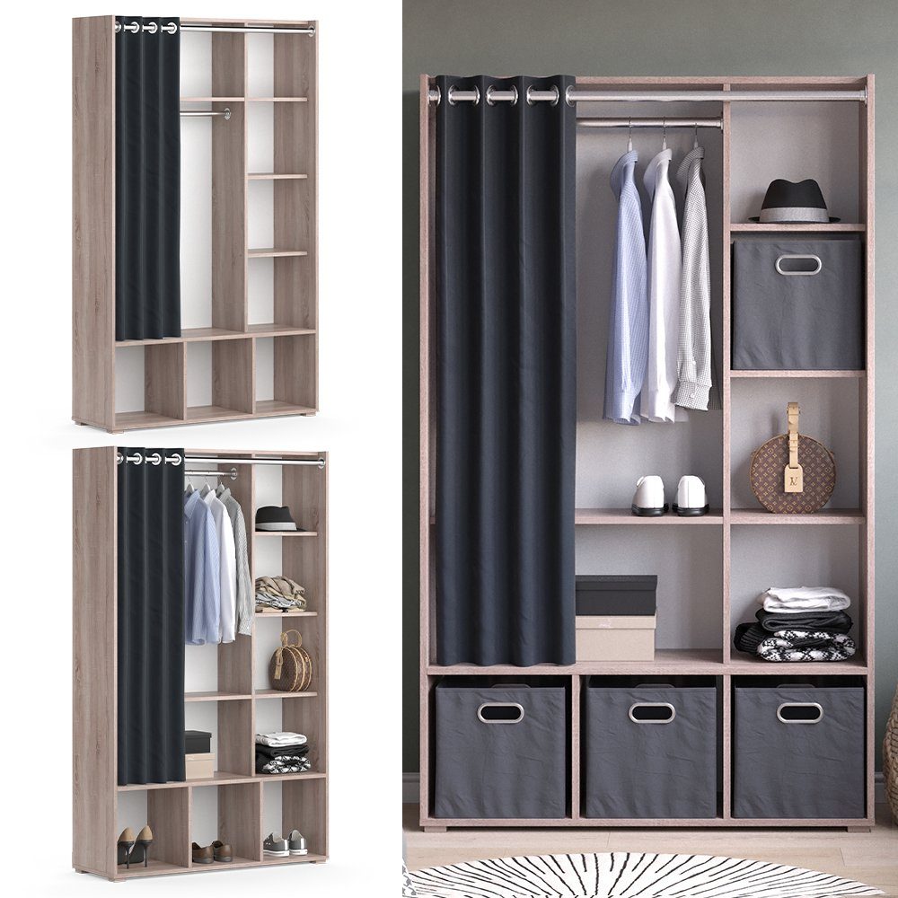Vicco Kleiderschrank Luigi, Sonoma, 105.8 x günstig online kaufen