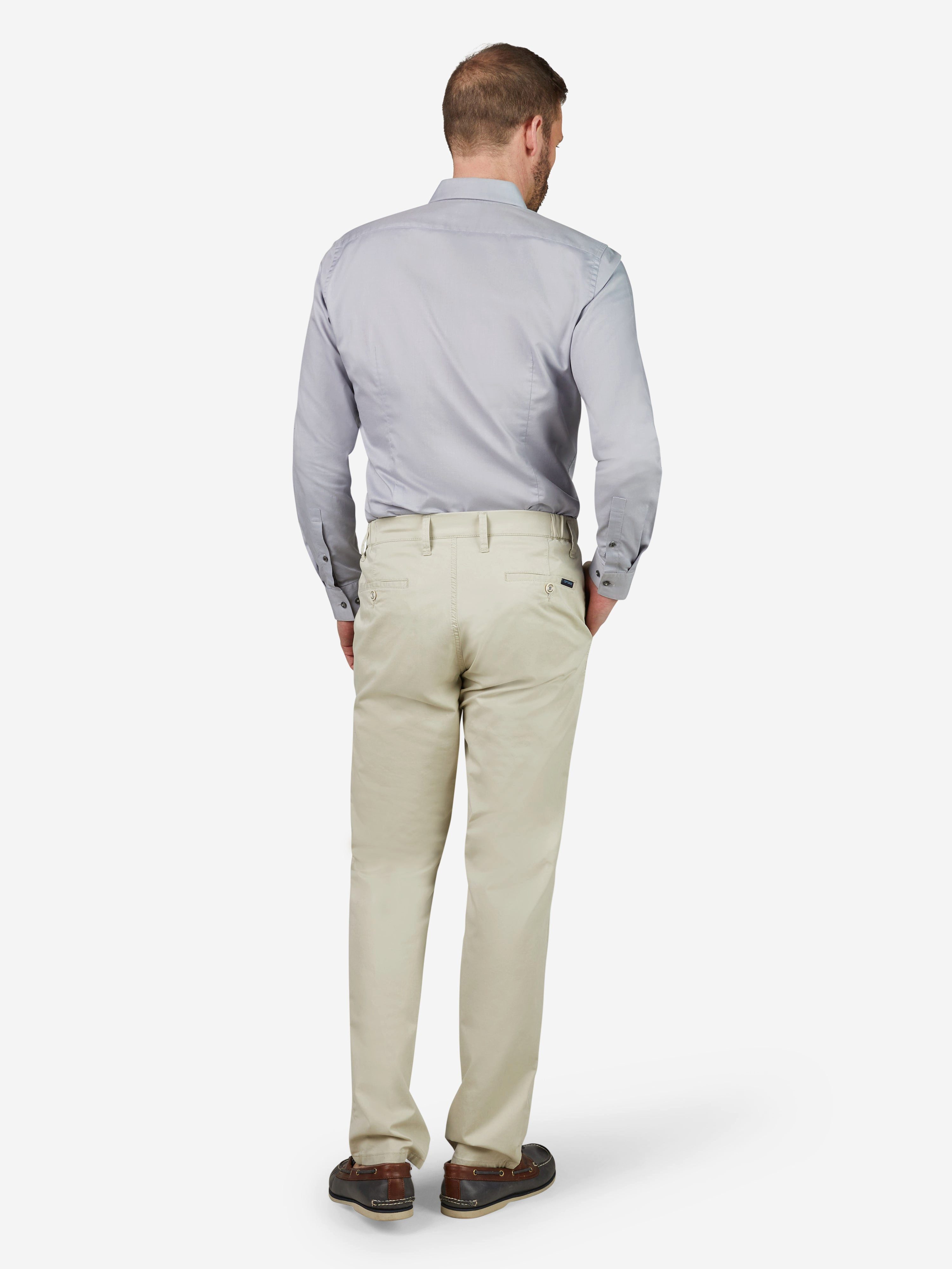 Club of Comfort Chinohose Chino/Flat Front Hose FOXX 8170 - beige - Herrenhose - 54 ["Chino als einfach gestylte Hosenform, die die Balance zwischen