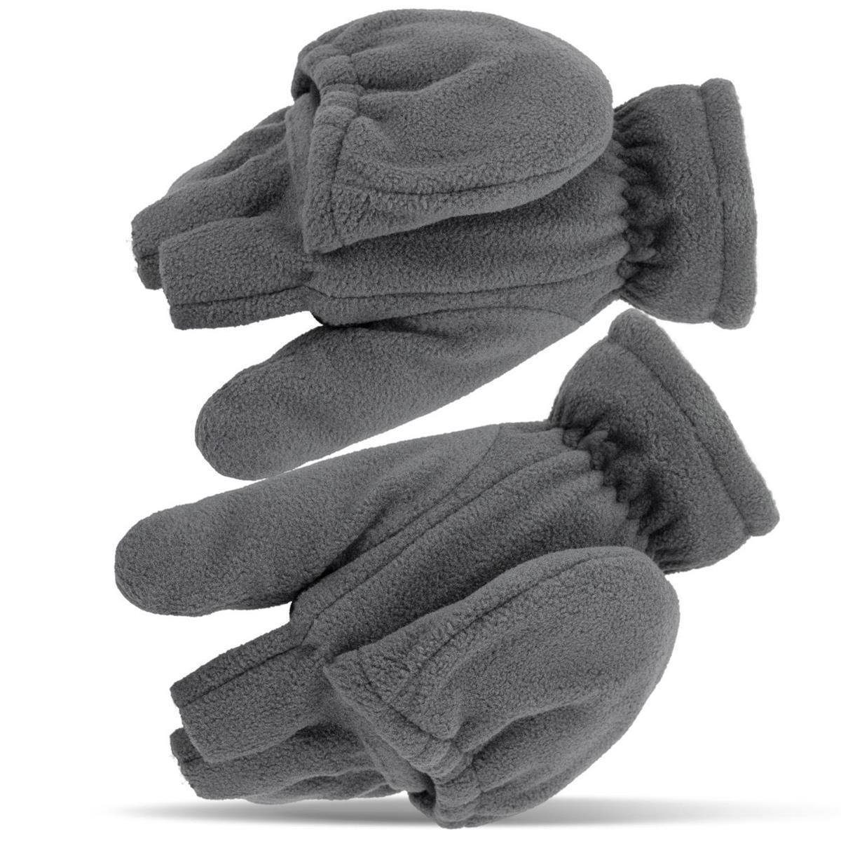 fingerfree Grau Winter Fäustlinge Tarjane Fleecehandschuhe