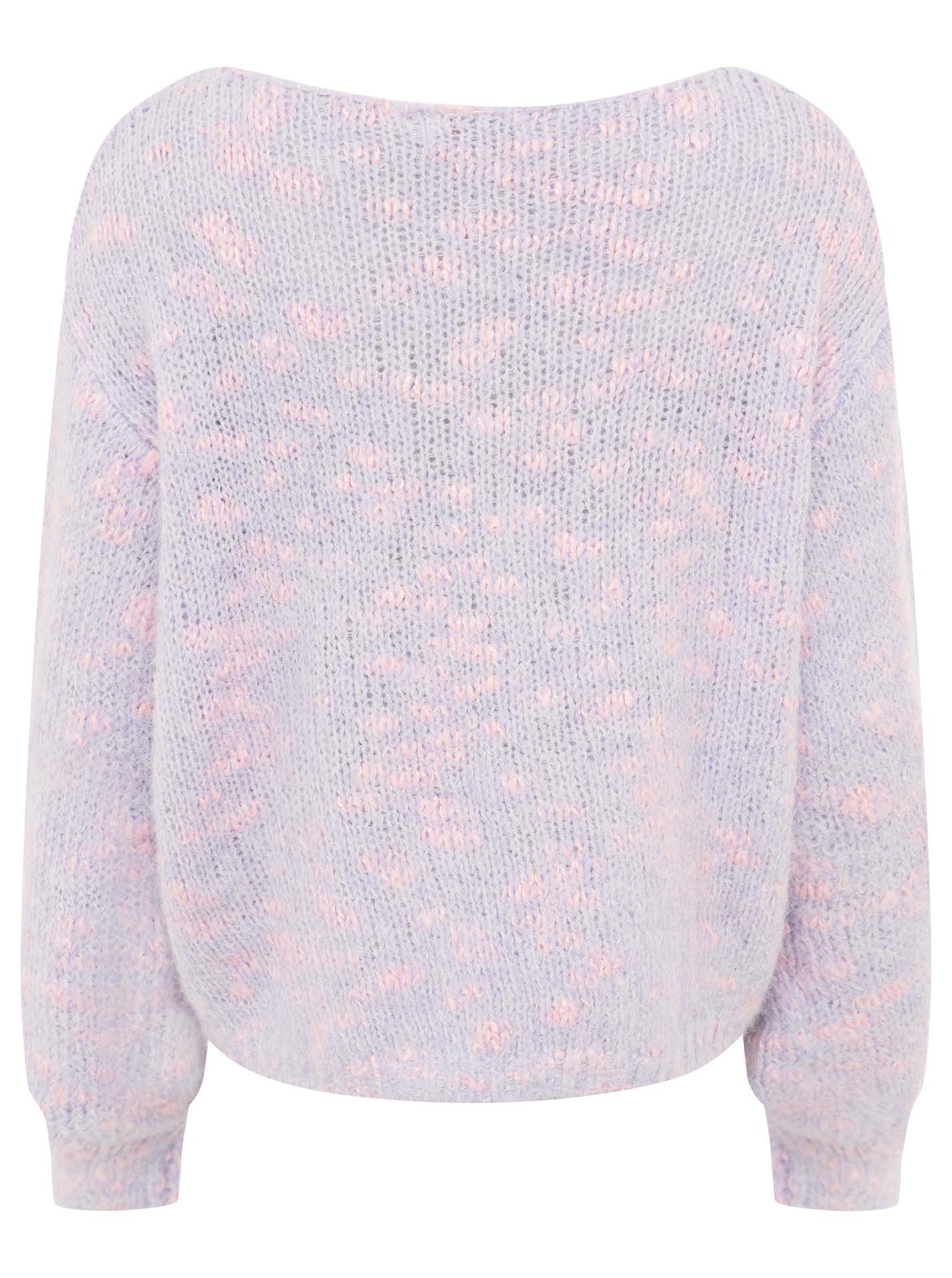 Zwillingsherz Longpullover Oversize Pullover Space Dye