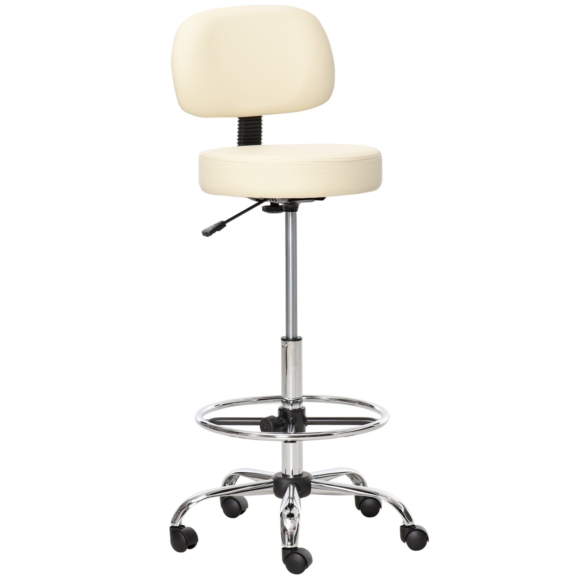 HOMCOM Barhocker Barhocker Modernes Design, 360°-Drehrollen günstig online kaufen
