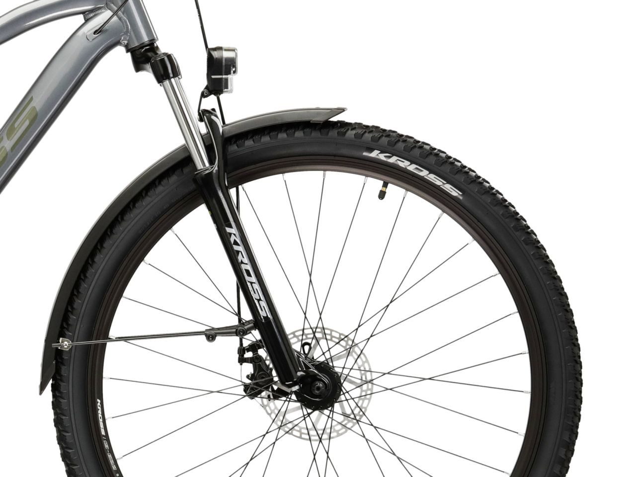 Kross Mountainbike KROSS Mountainbike Hardtail 27,5" Hexagon 2.0 Eq grau 21 Gänge, 21 Gang Shimano ALTUS M310 Schaltwerk, Kettenschaltung