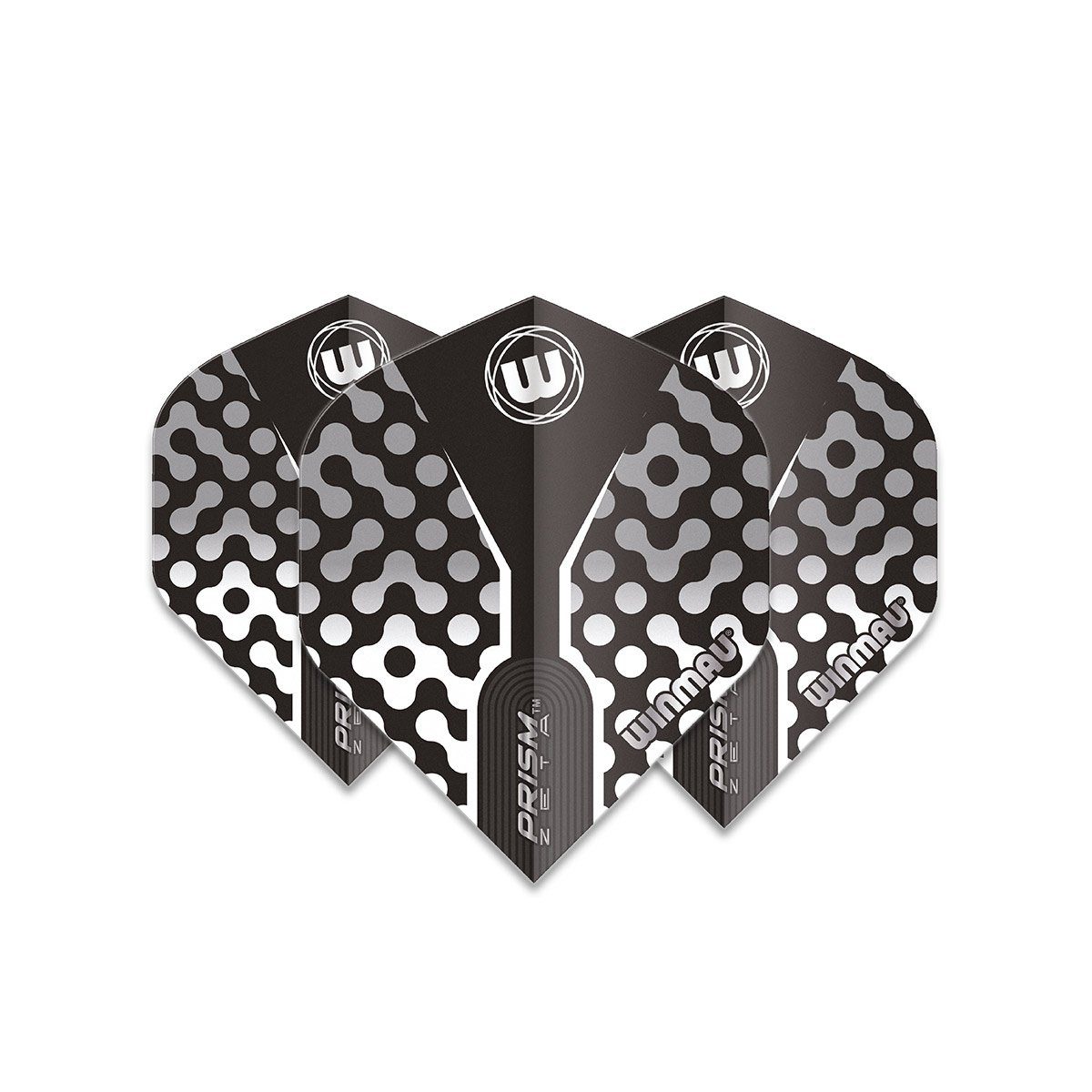 Dart-Flights Flights Winmau Prism Zeta Black, Grey & White - 6915.311