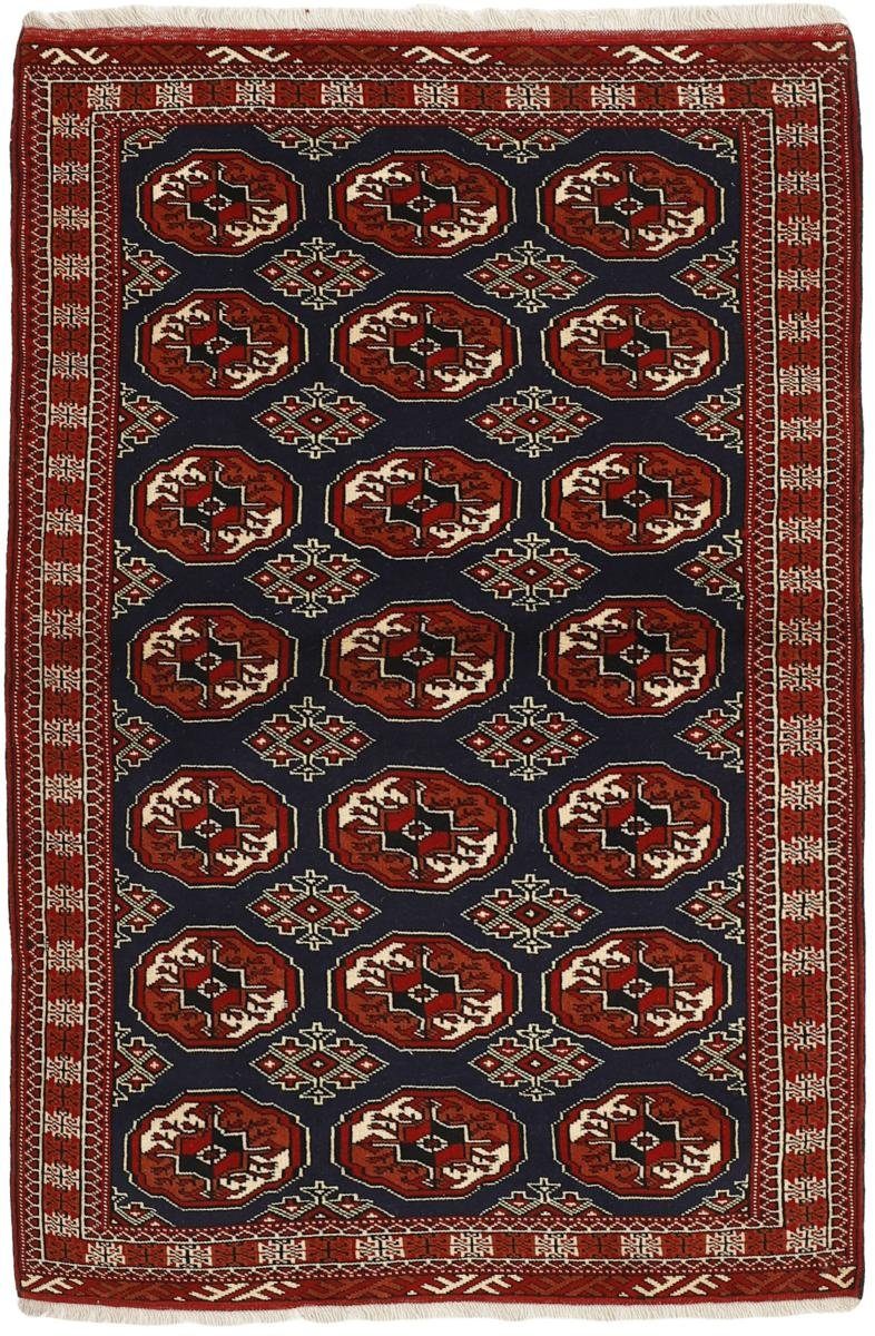 Orientteppich Turkaman 127x195 Handgeknüpfter Orientteppich / Perserteppich, Nain Trading, rechteckig, Höhe: 6 mm