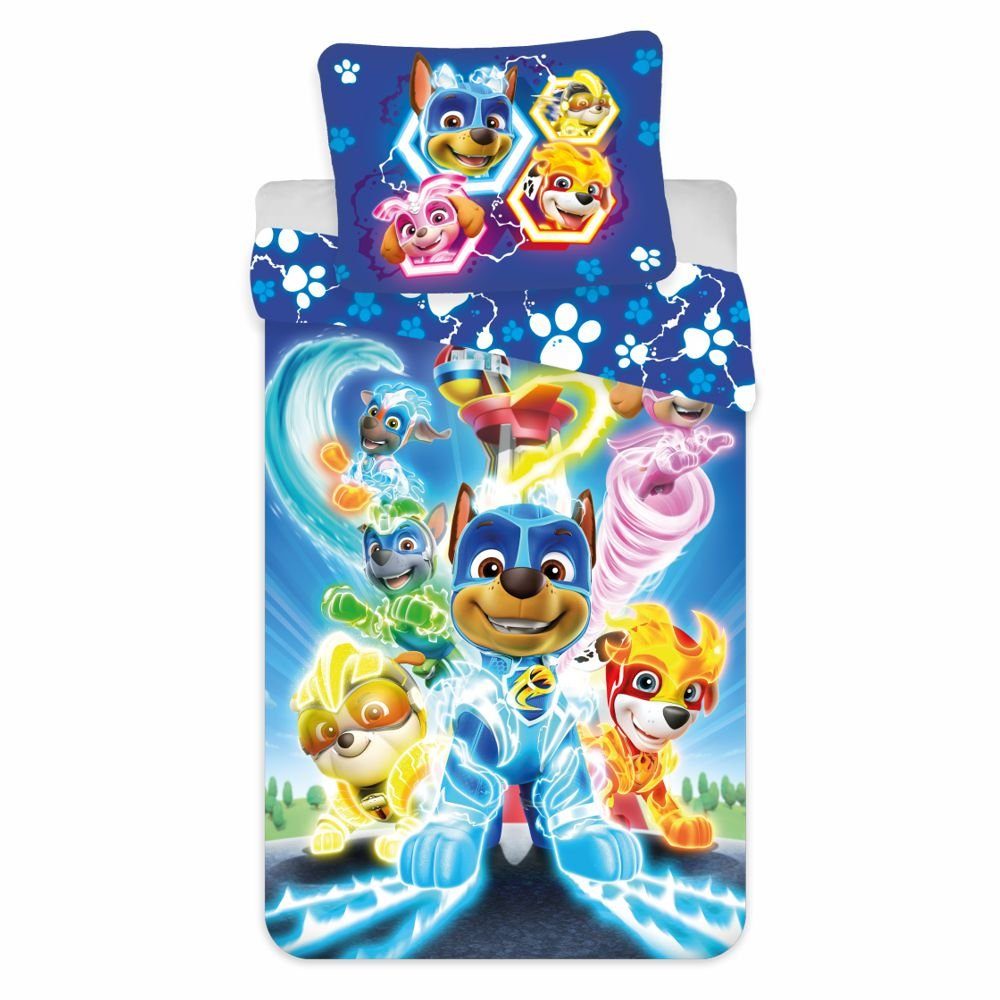 PAW PATROL Kinderbettwäsche Wende Bettwäsche Baumwolle 135x200 cm Paw