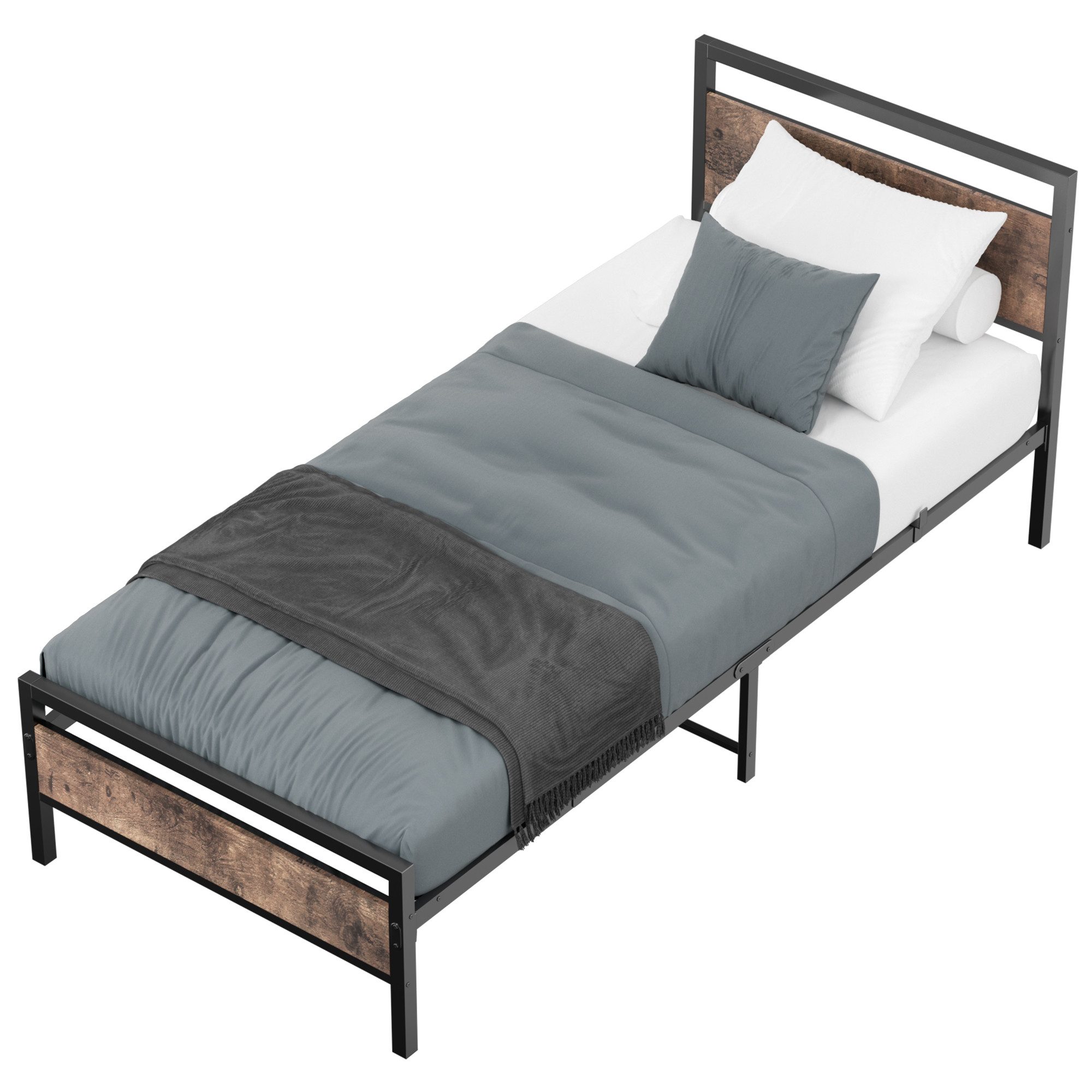 REDOM Metallbett Jugendbett mit Lattenrost (mit günstig online kaufen