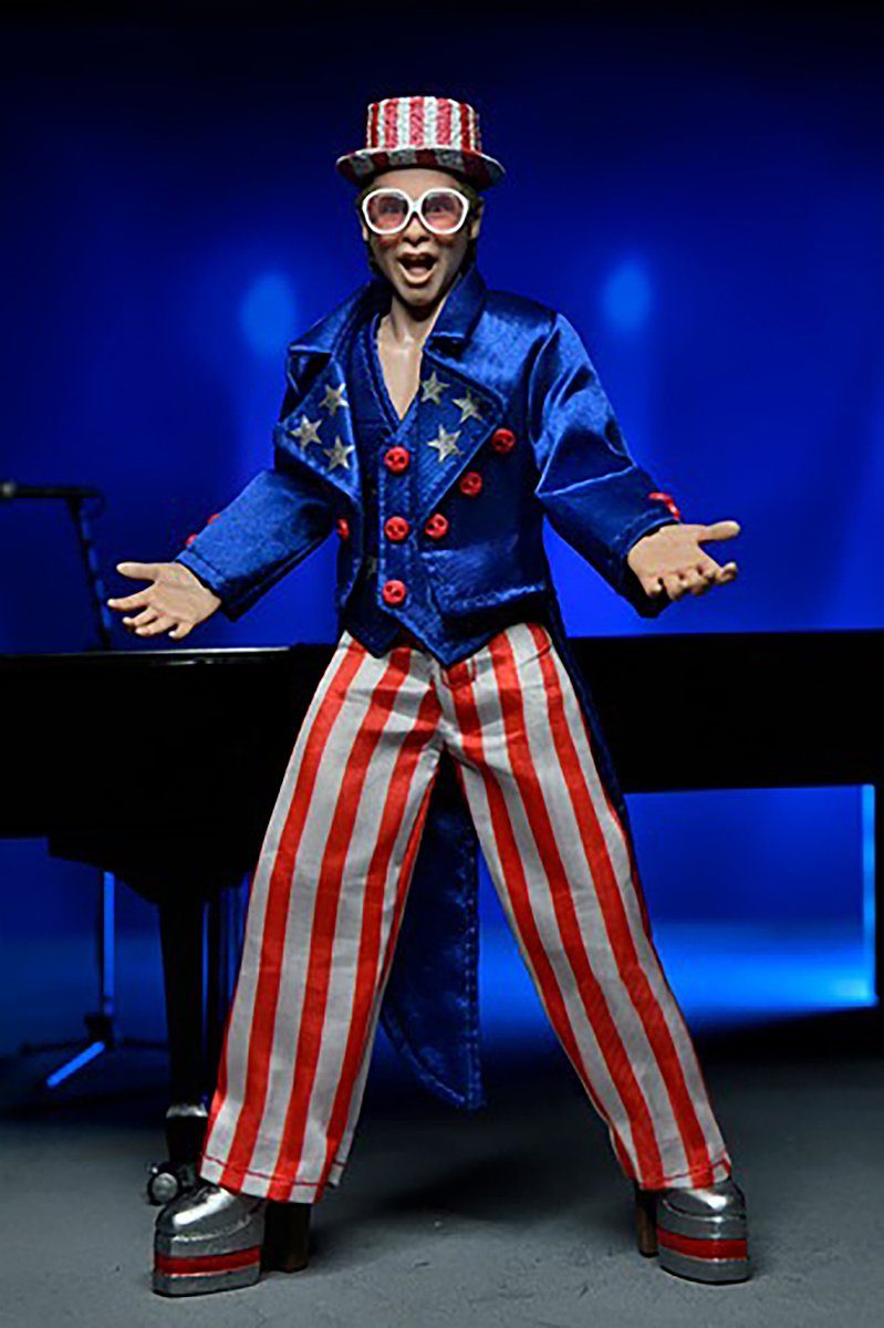 NECA Actionfigur Elton John & Piano Actionfigur Live 1976