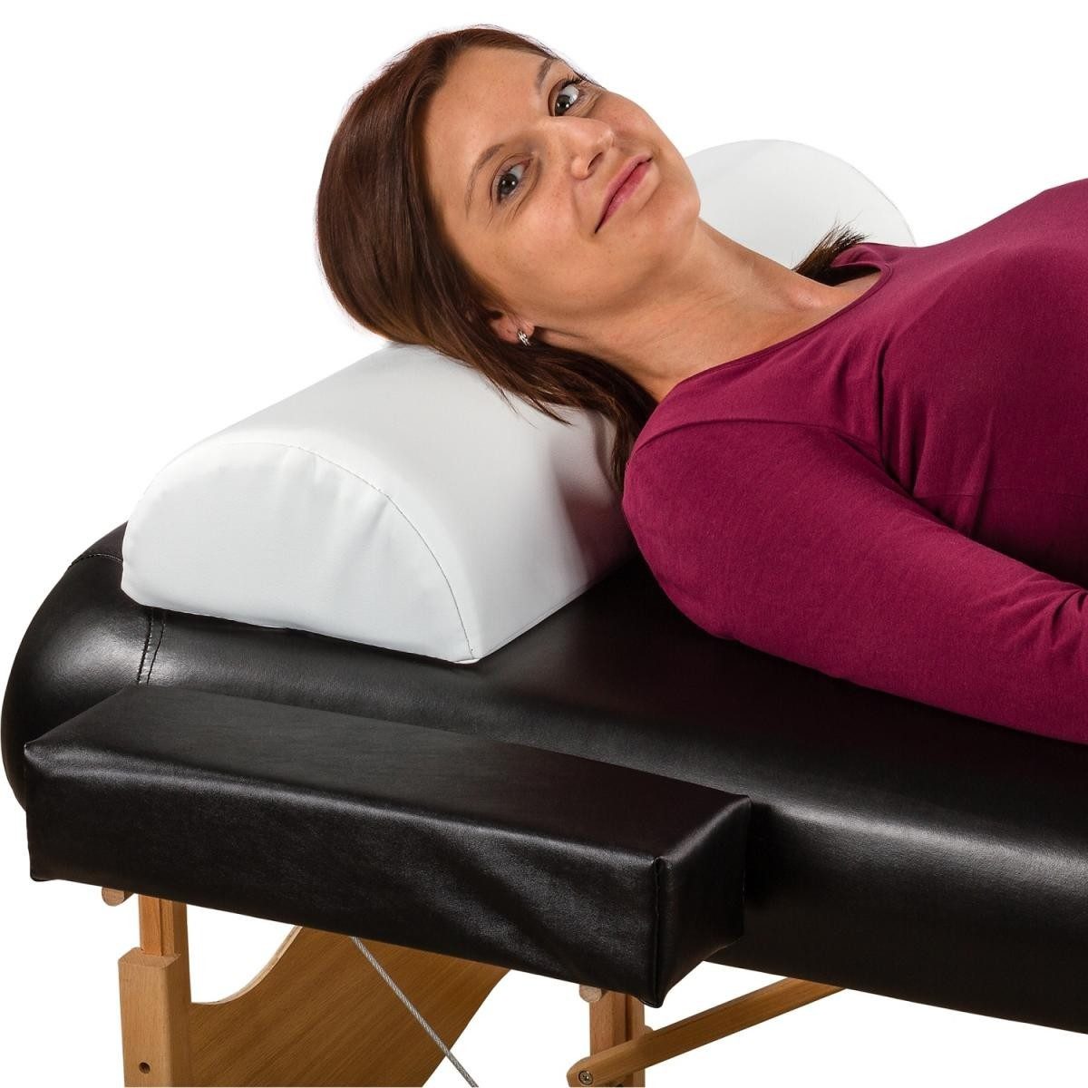 MOVIT Nackenkissen für Massageliege, Knierolle schwarz, günstig online kaufen