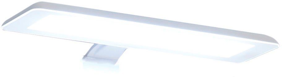 Breite Aufbauleuchte weiß Quickset integriert, Spiegelleuchte fest Kaltweiß, Lichtfarbe 923, LED PELIPAL 30 cm, kaltweiß, LED