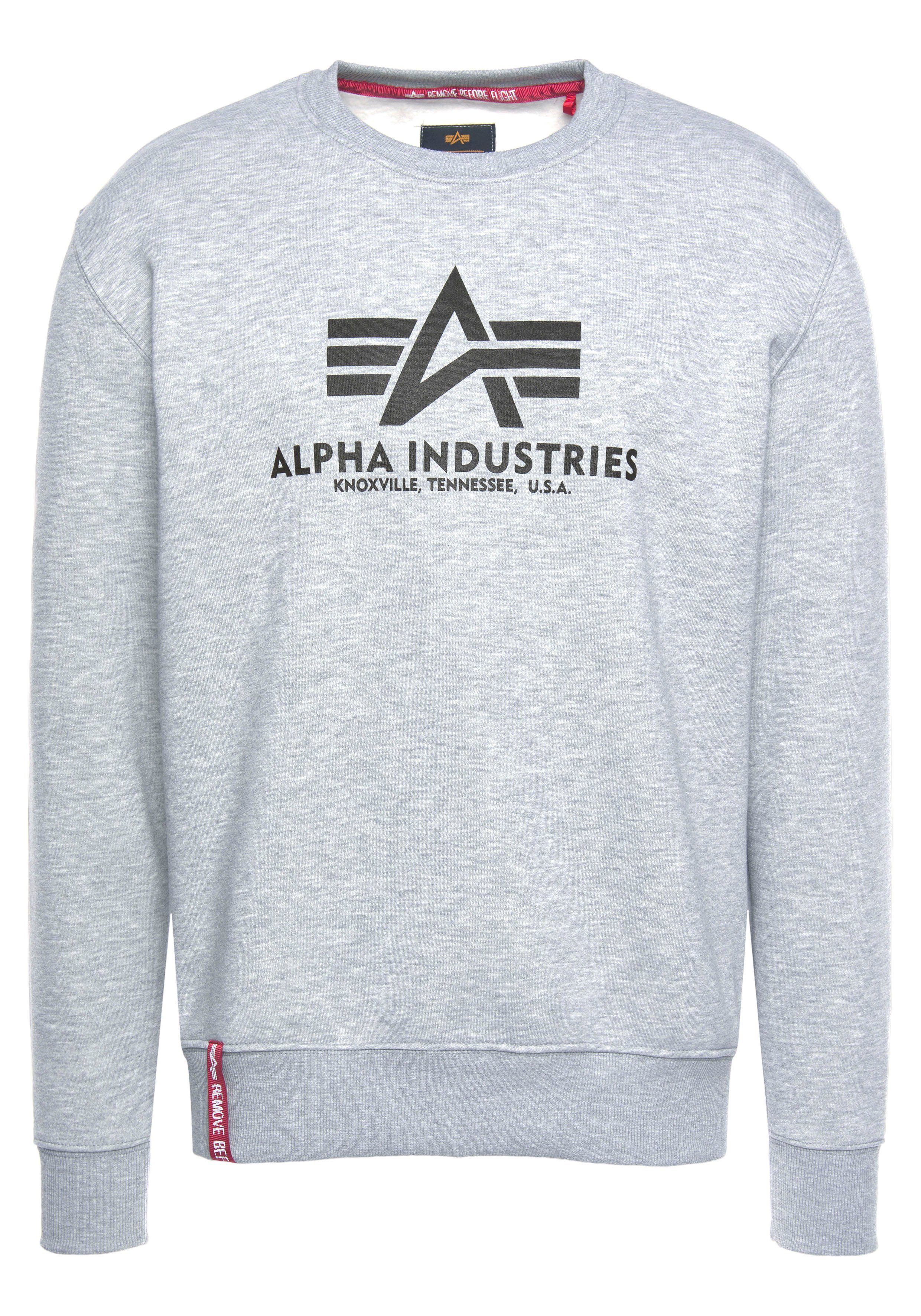 Alpha Industries Sweatshirt Basic Sweater heather grey
