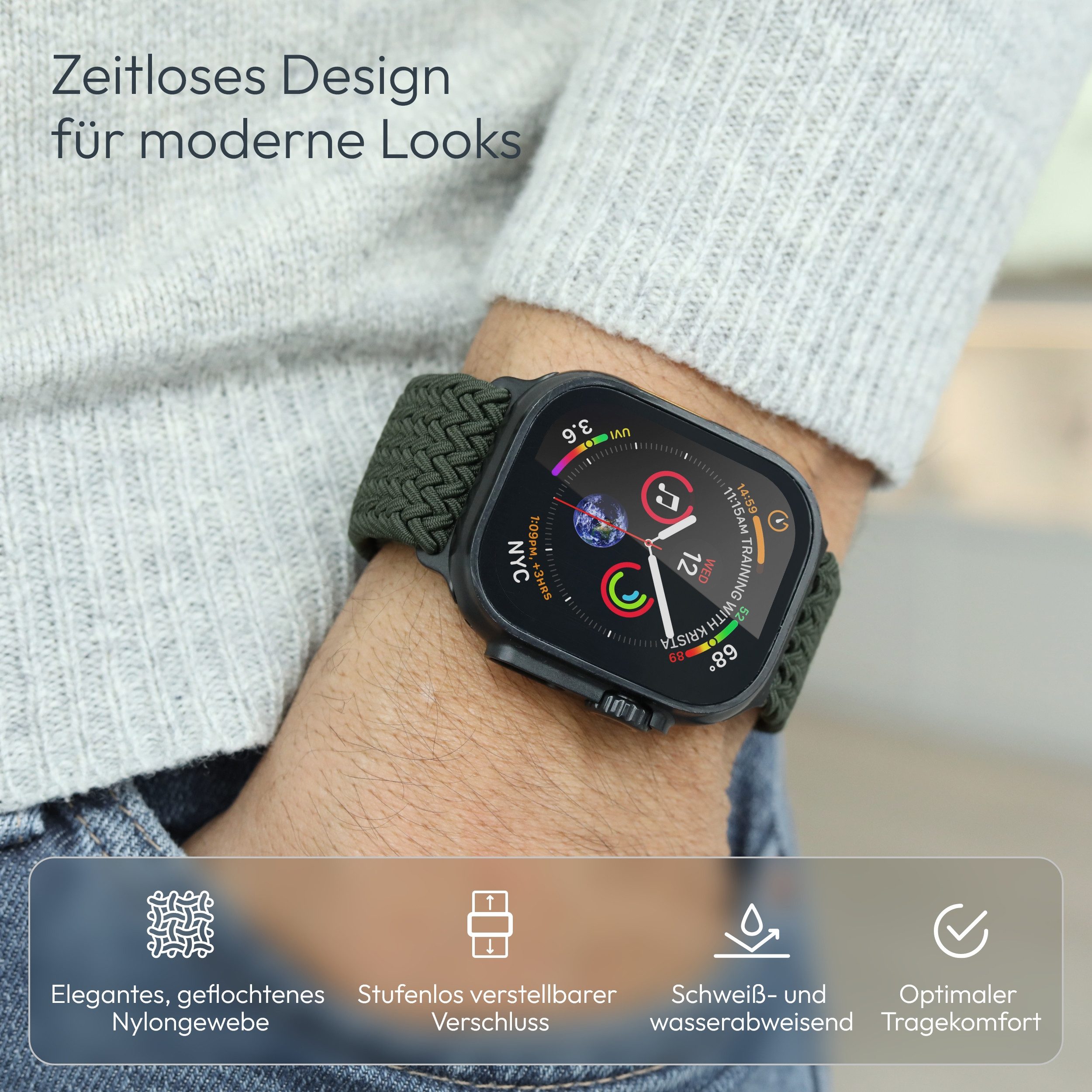 VONMÄHLEN Smartwatch-Armband Woven Loop günstig online kaufen