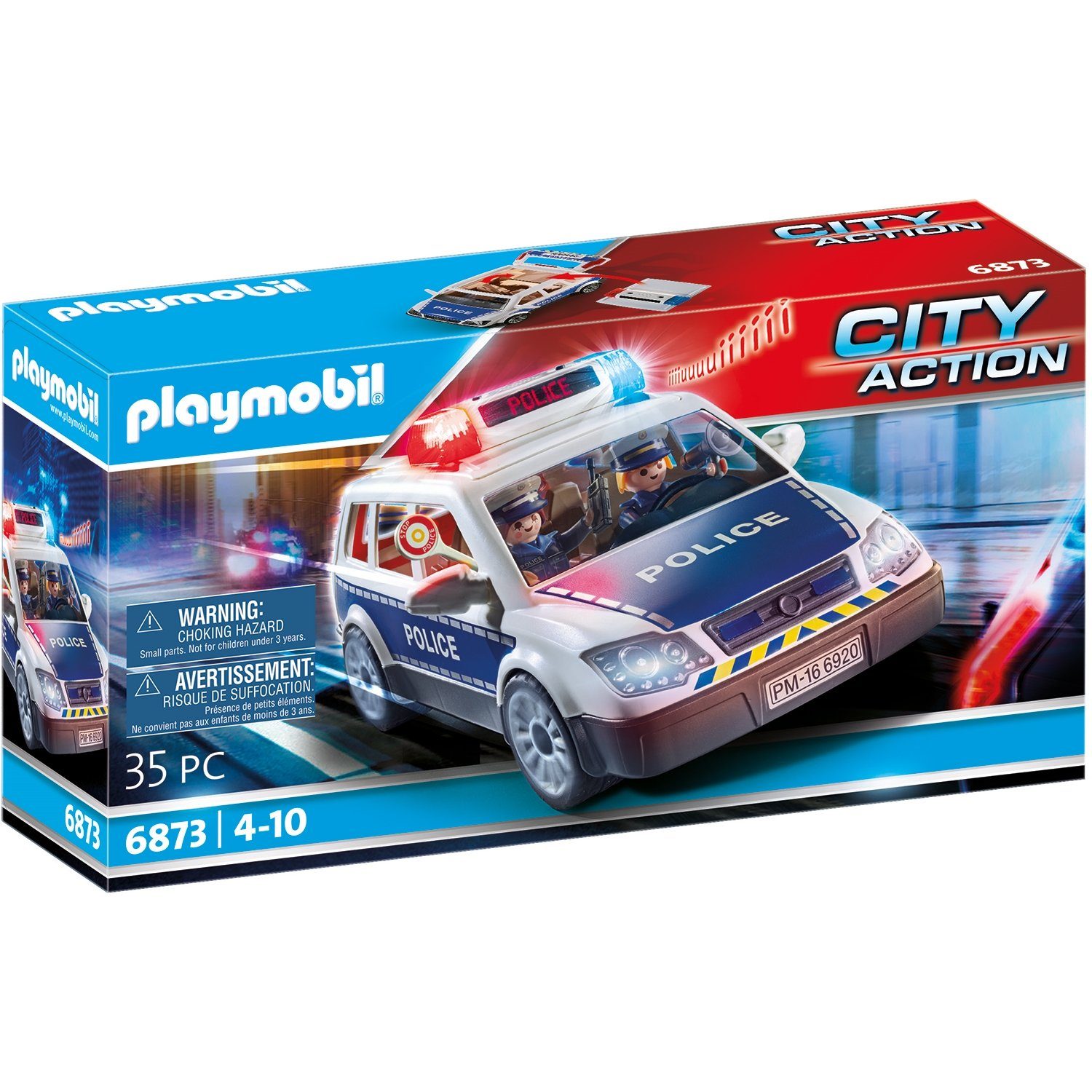 Playmobil® 6873 Polizei-Einsatzwagen Konstruktions-Spielset günstig online kaufen