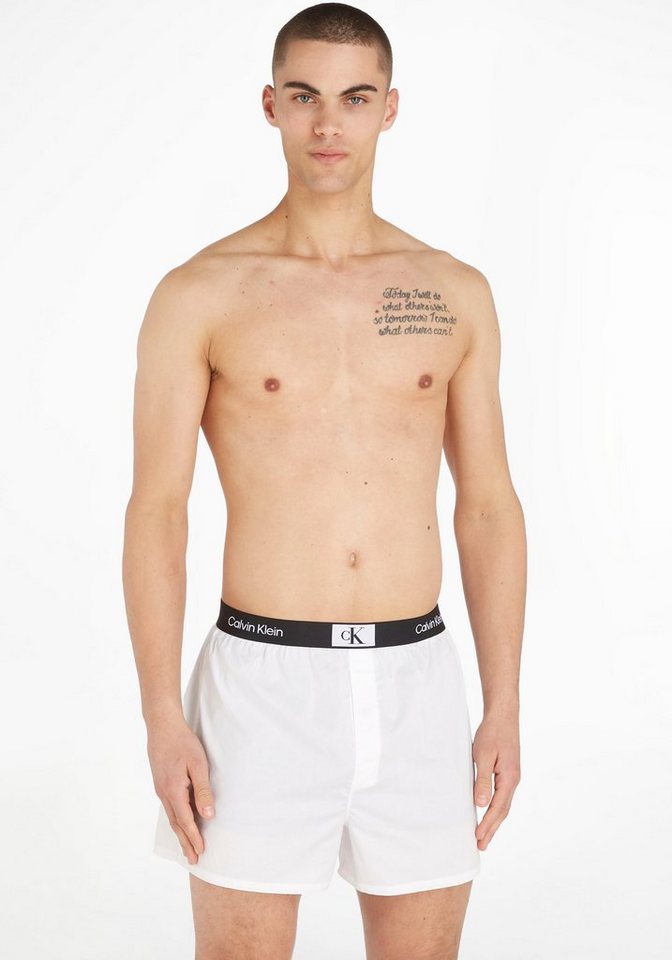 Calvin Klein Underwear Boxer BOXER SLIM 3PK (Packung, 3er-Pack) mit Calvin  Klein Logo-Elastikbund, Mit Calvin Klein Markenlabel und Logoschriftzug